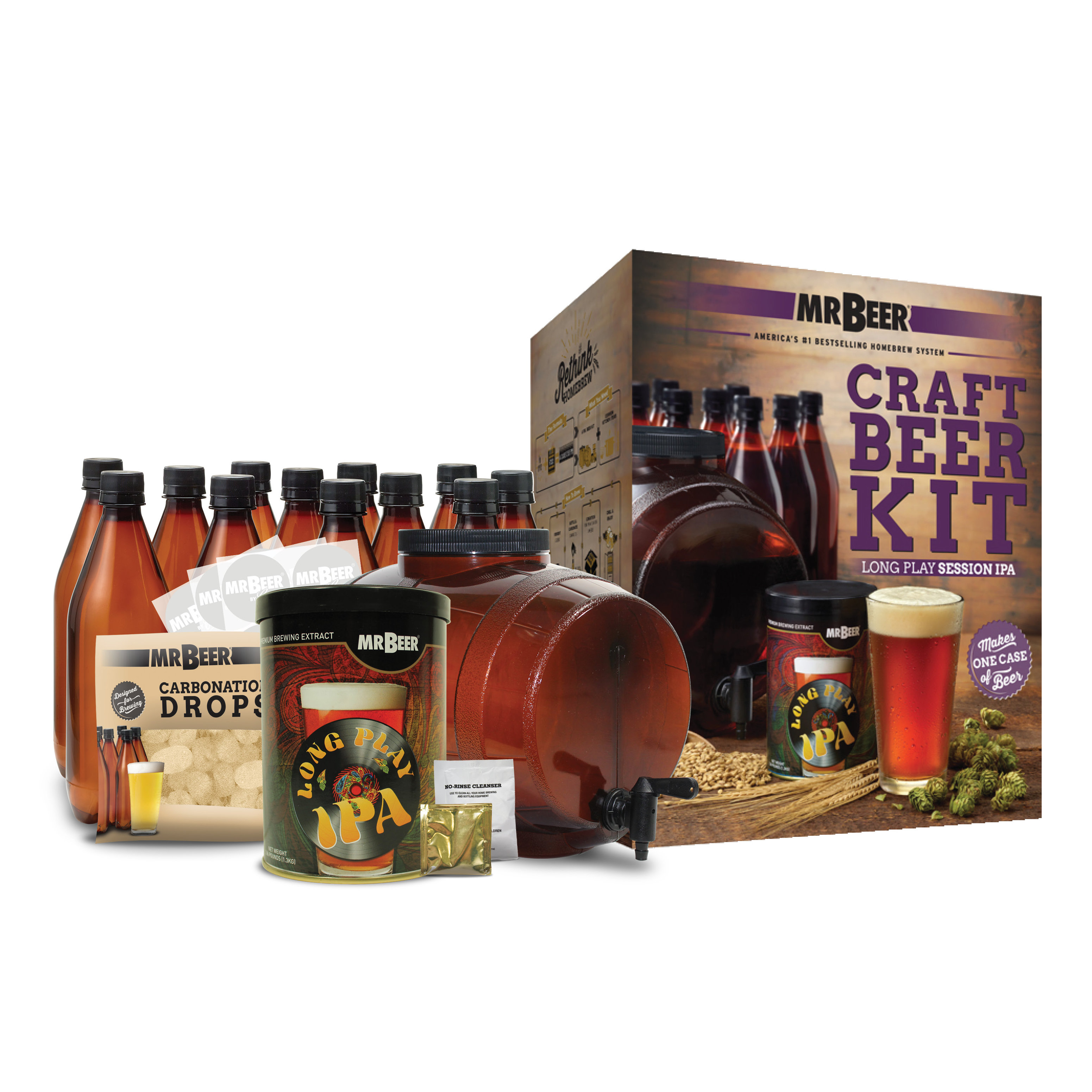 Mr. Beer Mr. Beer Long Play IPA Complete Craft Beer Making Kit | Wayfair