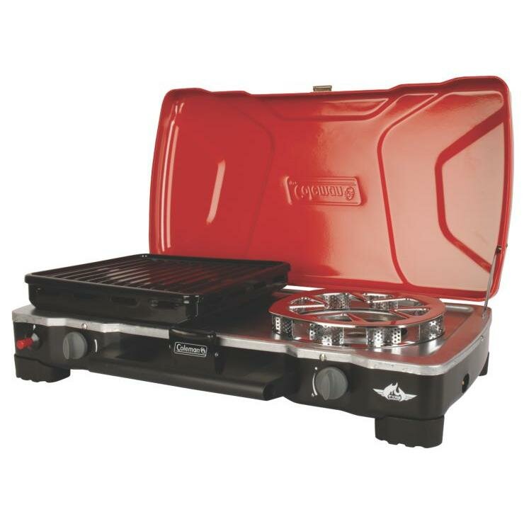 Minimalist 2 Burner Propane Stove Coleman for Small Space