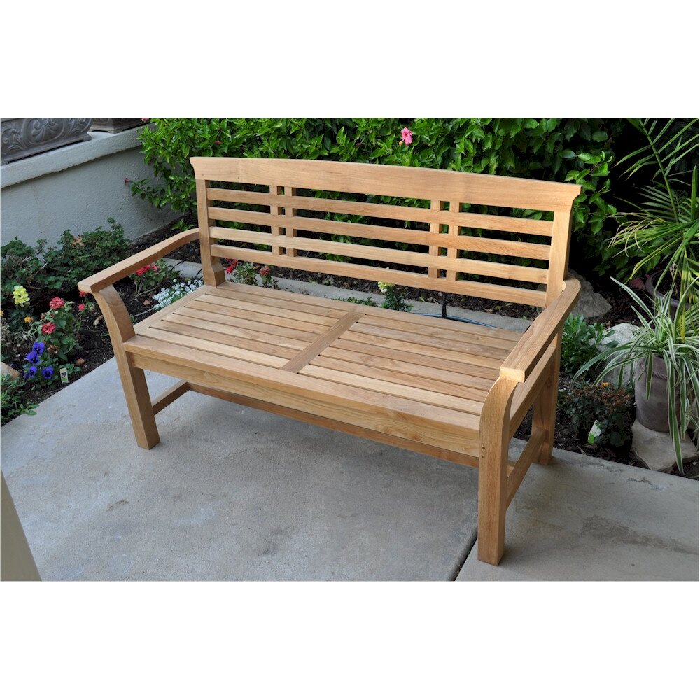 Anderson Teak Sakura 2-Seater Teak Garden Bench | Wayfair