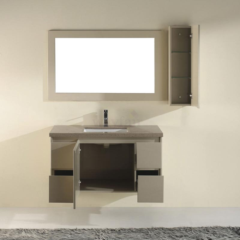 Bauhaus Bath Barros 42" Single Bathroom Vanity Set with Mirror Wayfair