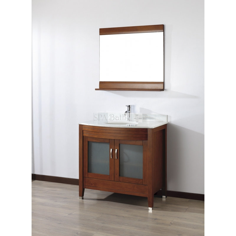 Bauhaus Bath Alfa 36" Single Bathroom Vanity Set with Mirror Wayfair