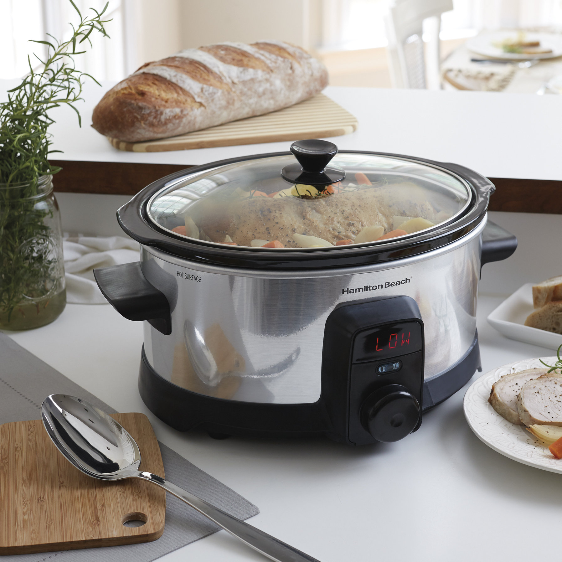 Hamilton Beach 6 Quart Stay or Go IntelliTime Slow Cooker & Reviews
