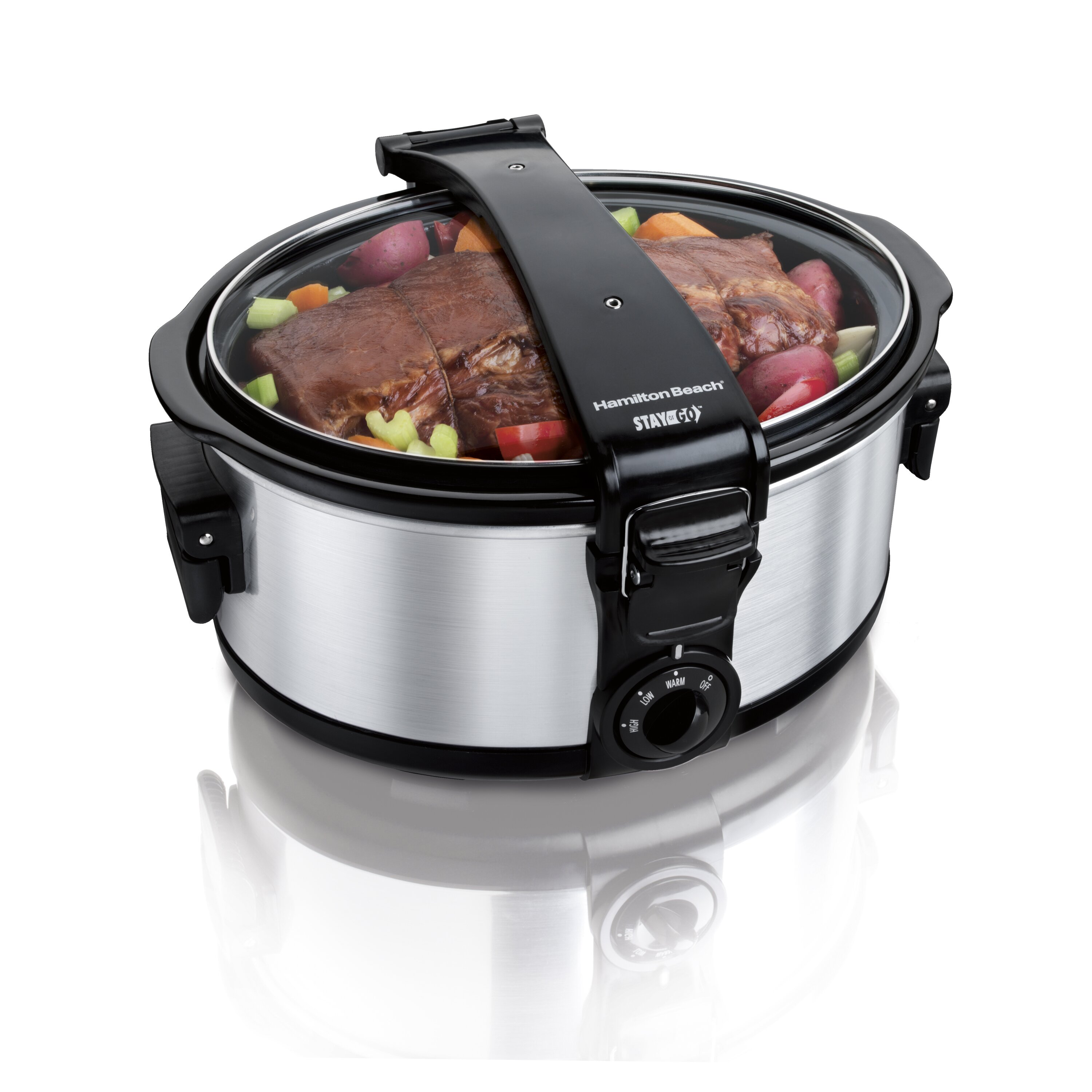 Hamilton Beach Stay Or Go 6 Quart Portable Slow Cooker And Reviews Wayfair 5478