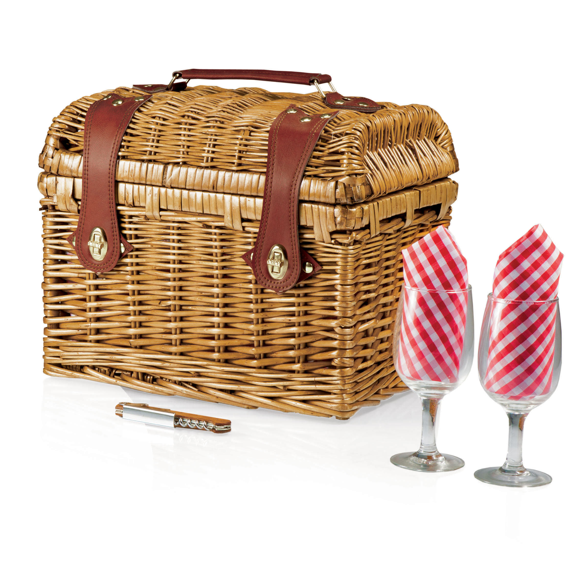 Picnic Time Chardonnay Wine Basket Set & Reviews Wayfair