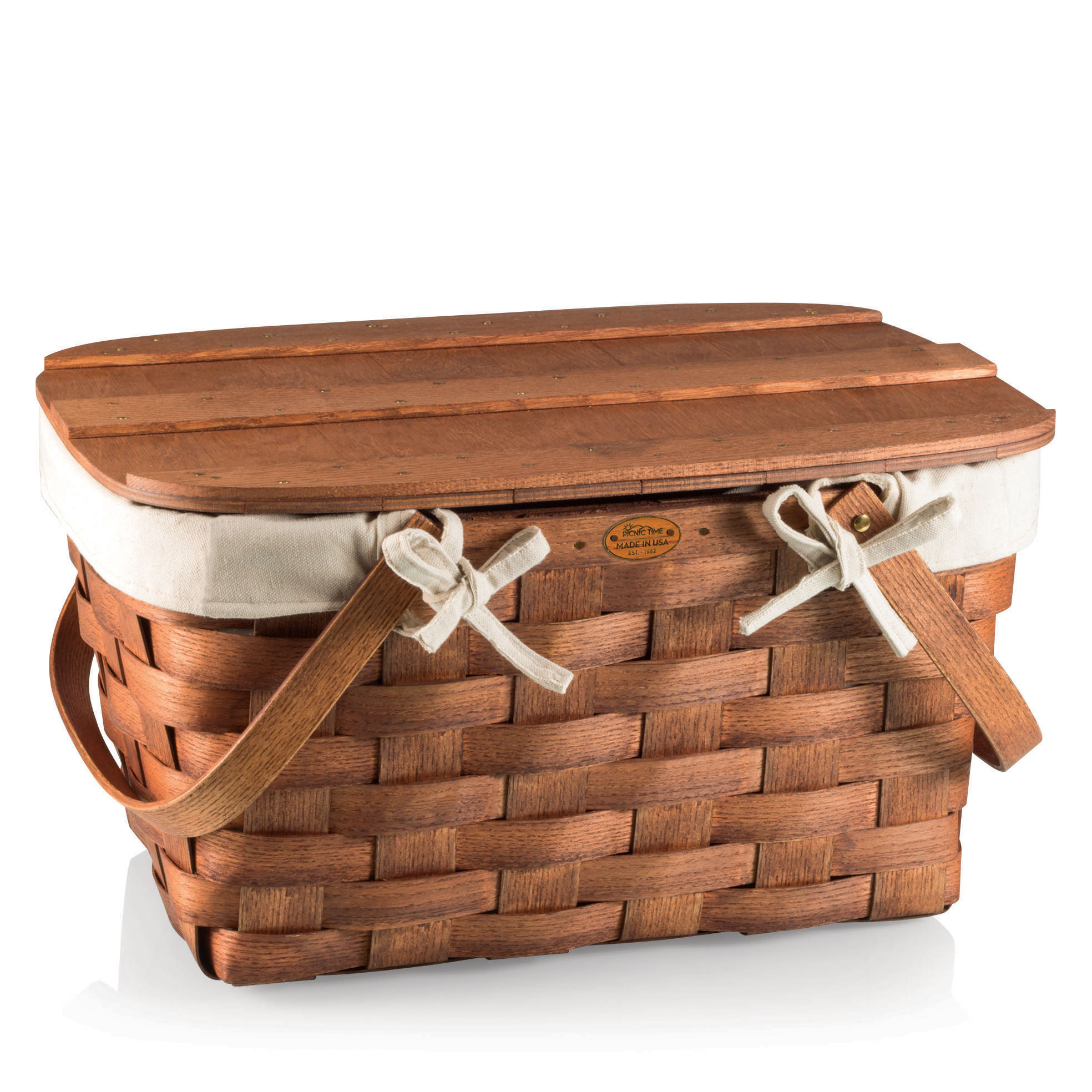 Picnic Time Prairie Picnic Basket with Lining Wayfair