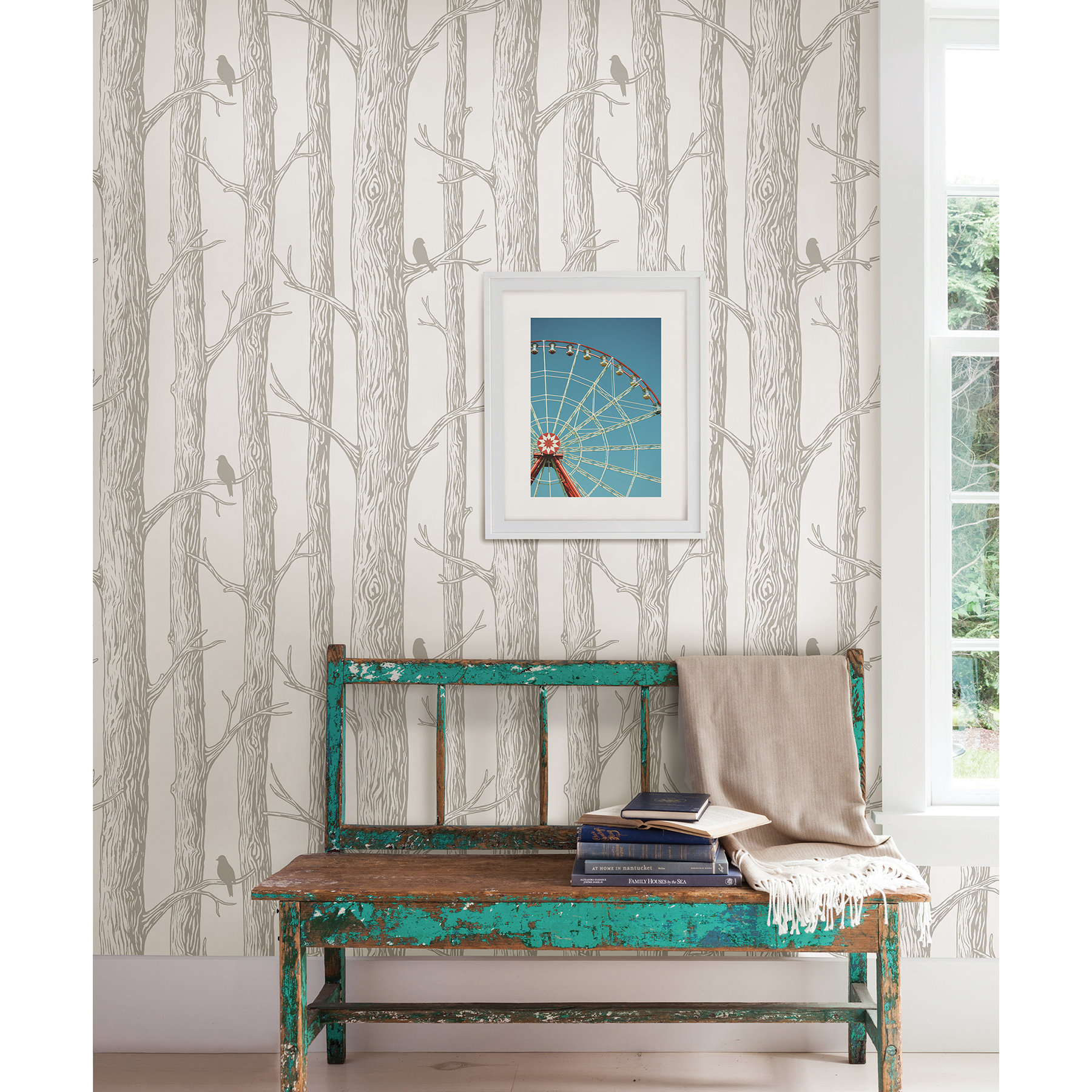 WallPops! 18' x 20.5" the Forest Peel and Stick Wallpaper & Reviews