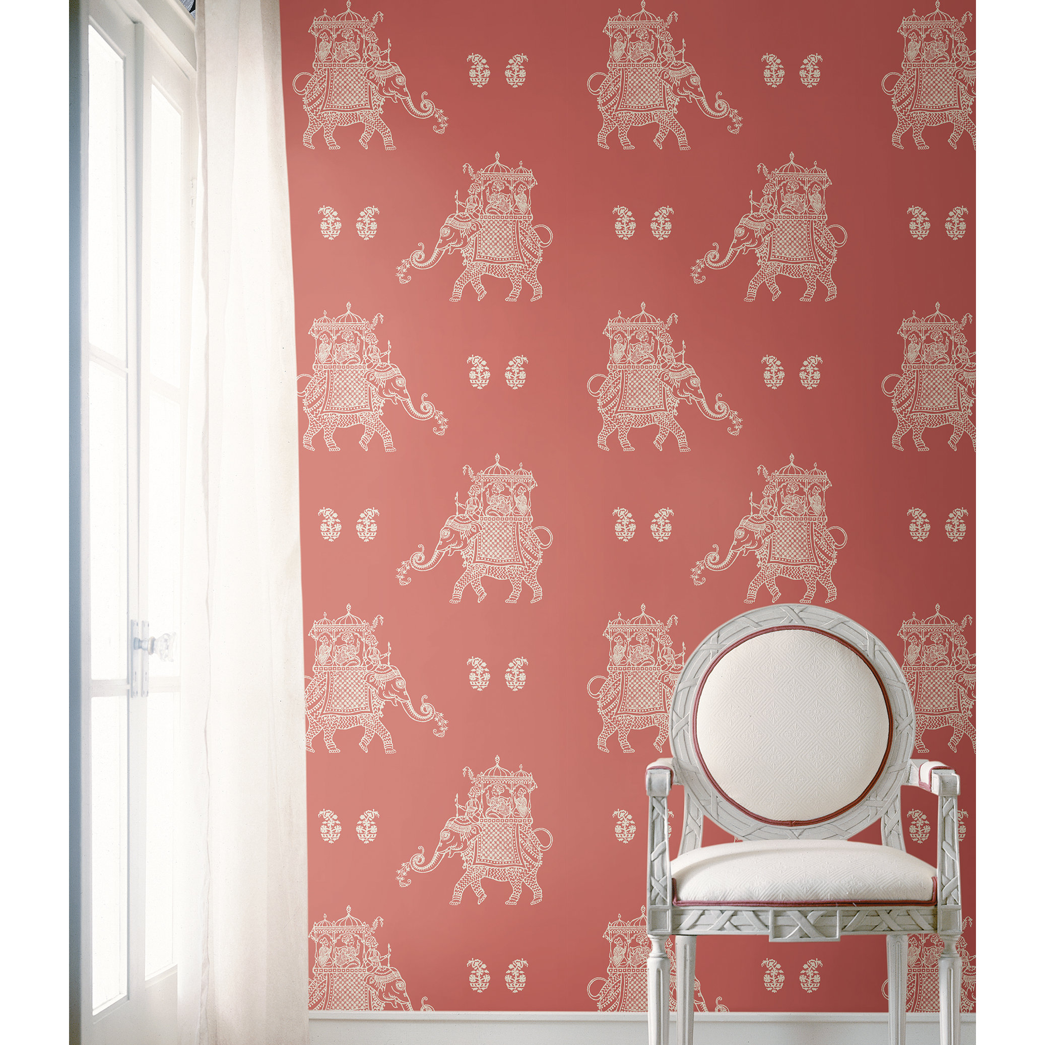 WallPops! NuWallpaper Caravan Peel and Stick 18' x 20.5" Wildlife Roll