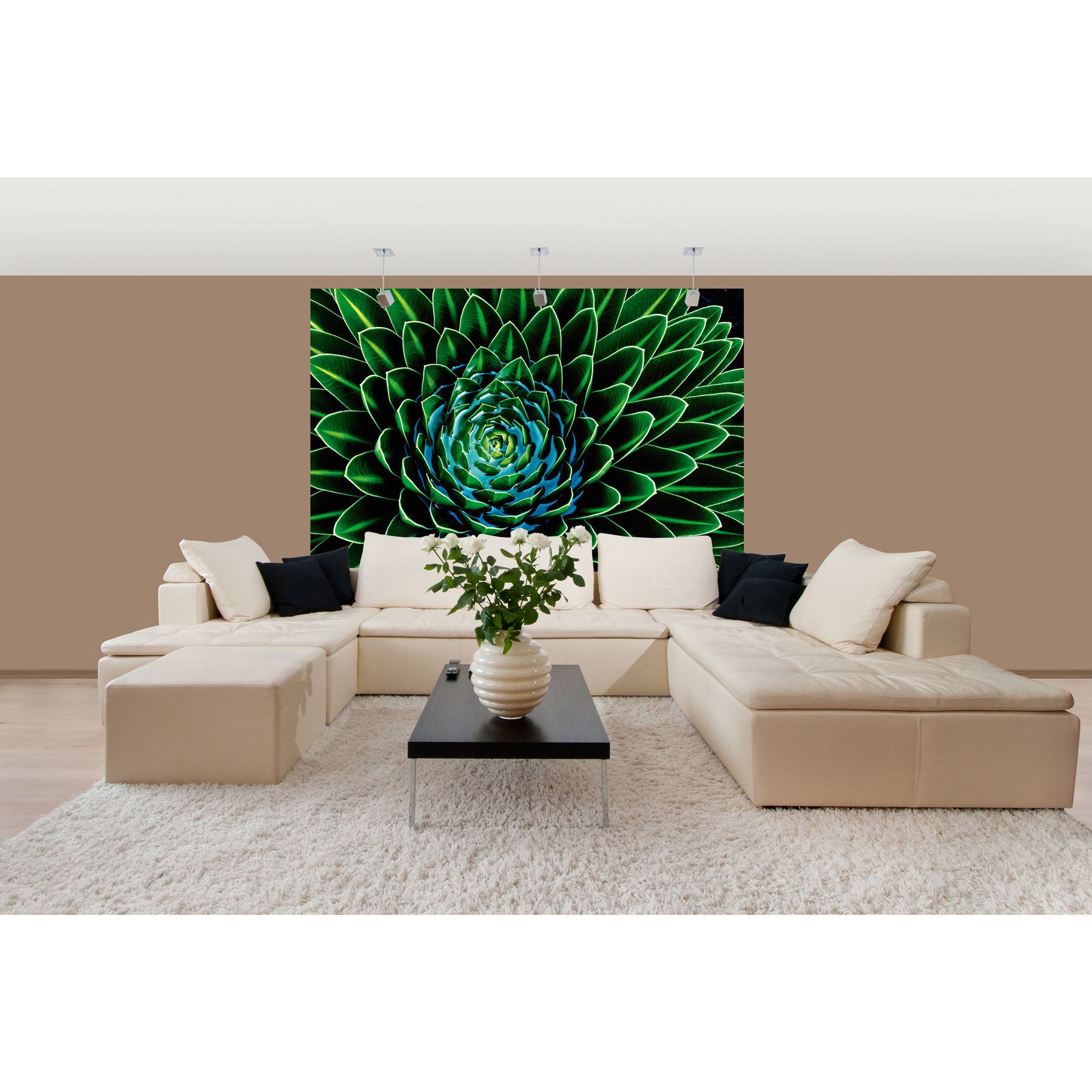 Brewster Home Fashions Ideal Decor Senecio Nivalis Wall Mural | Wayfair