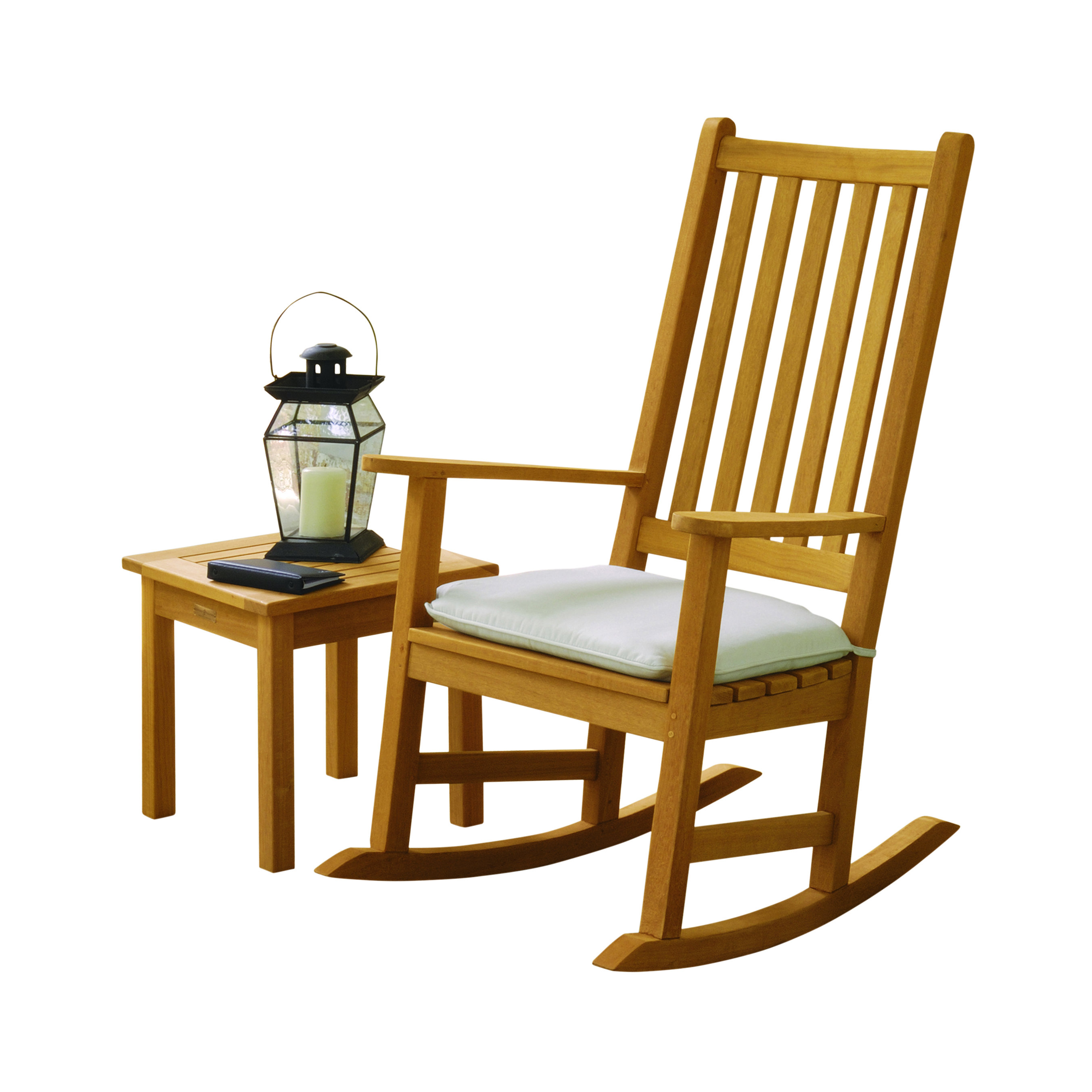 Oxford Garden Franklin Rocking Chair with Cushion and Table & Reviews