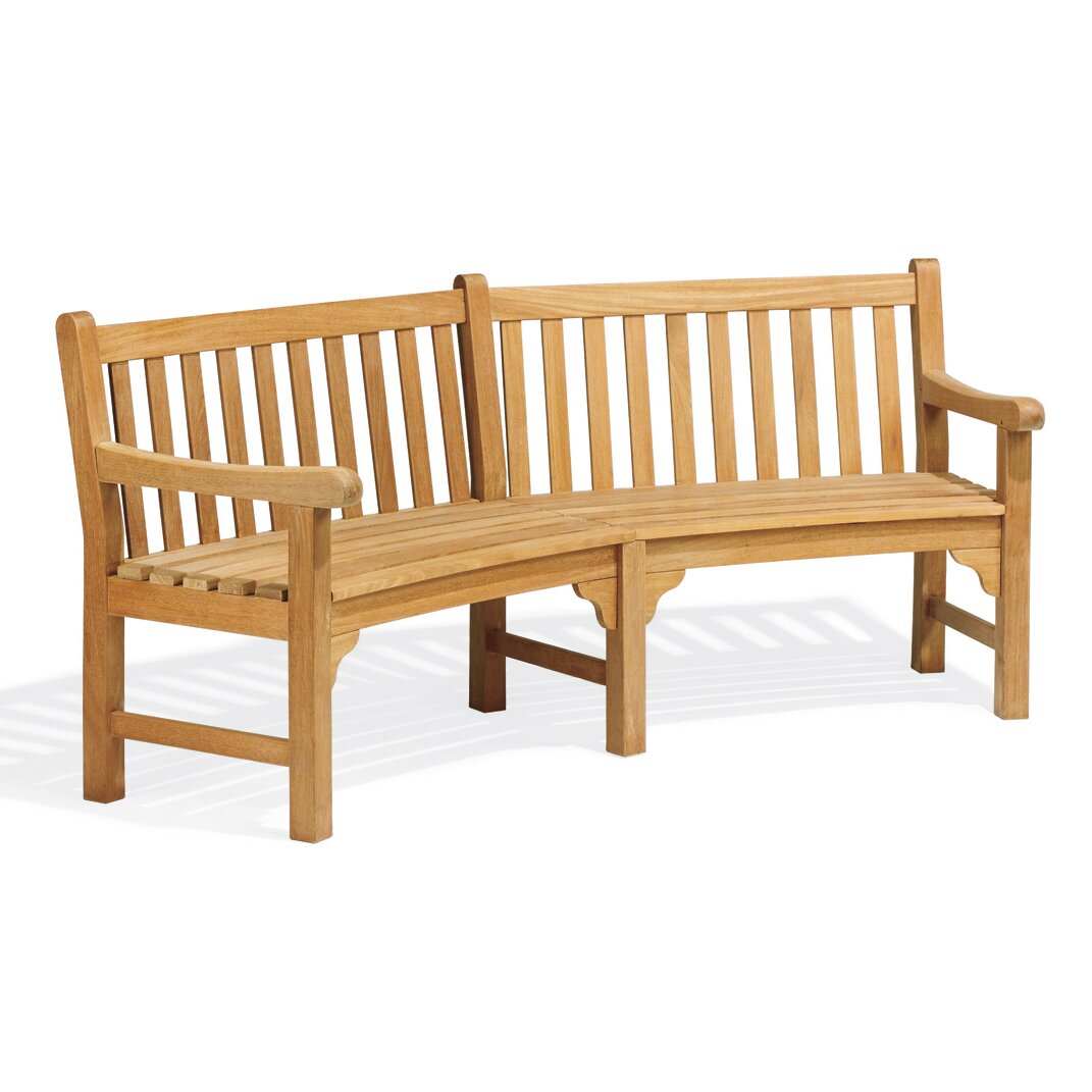 Oxford Garden Essex Curved Wood Garden Bench &amp; Reviews 