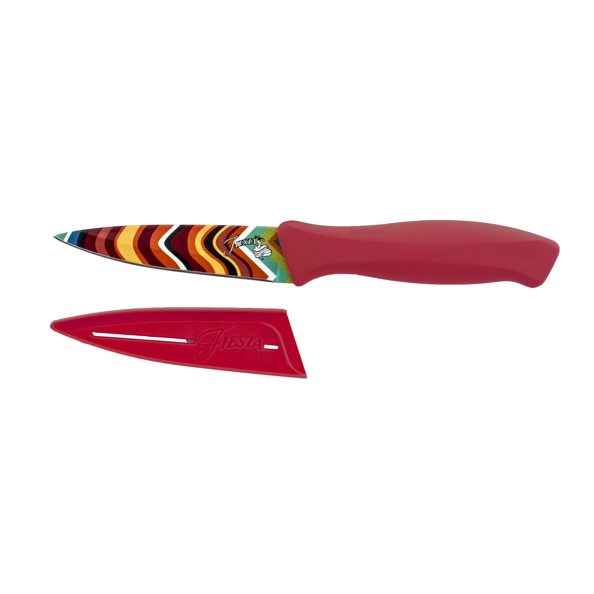 Fiesta 2 Piece Chevron 3.5" Paring Knife and Sheath Set & Reviews Wayfair