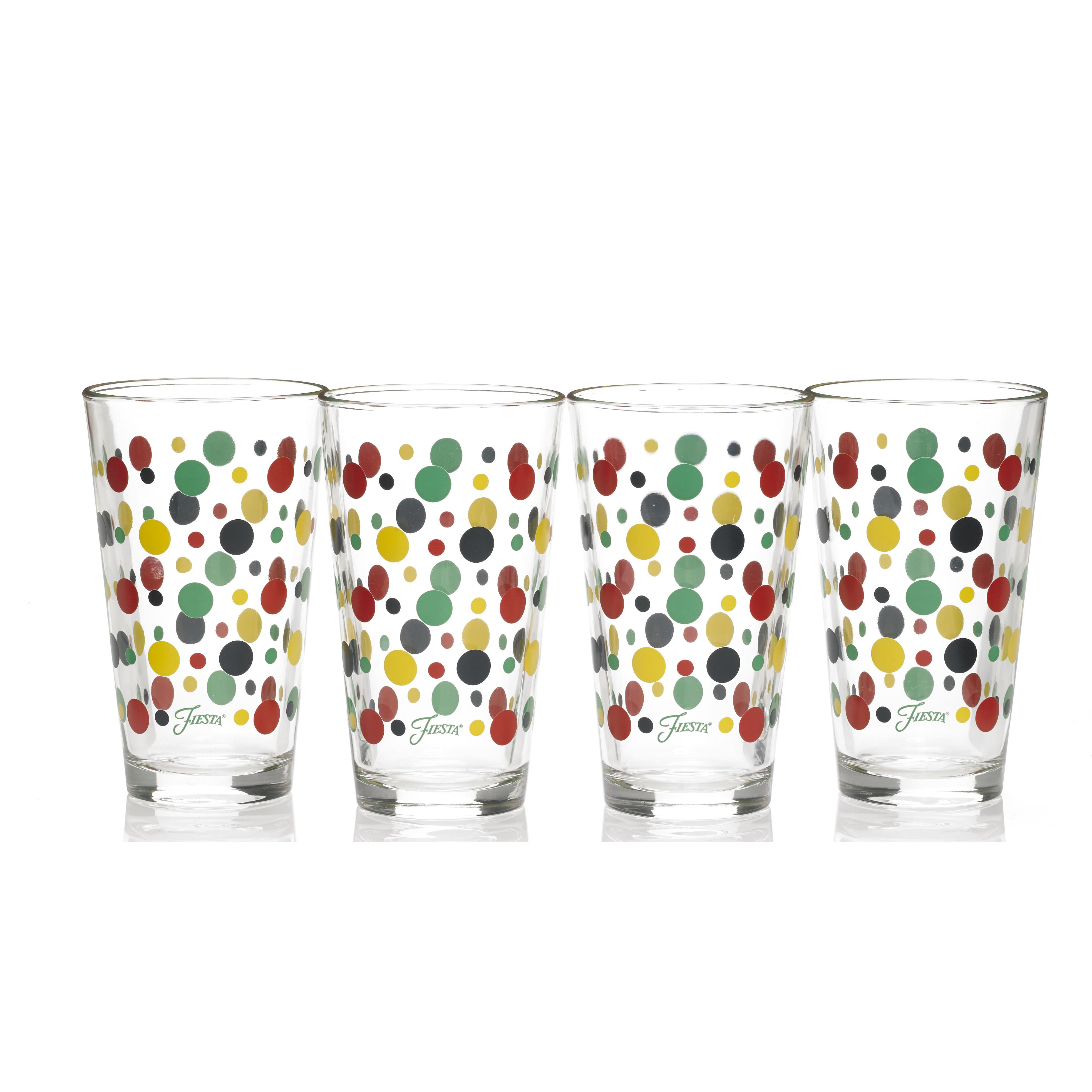 Fiesta Dot 16 Oz. Tapered Cooler Glass & Reviews Wayfair