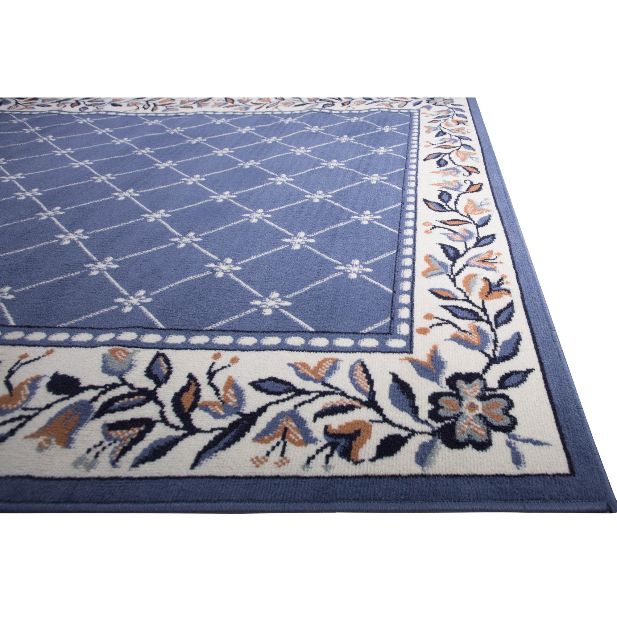 Home Dynamix Geometric Country Blue Area Rug & Reviews Wayfair