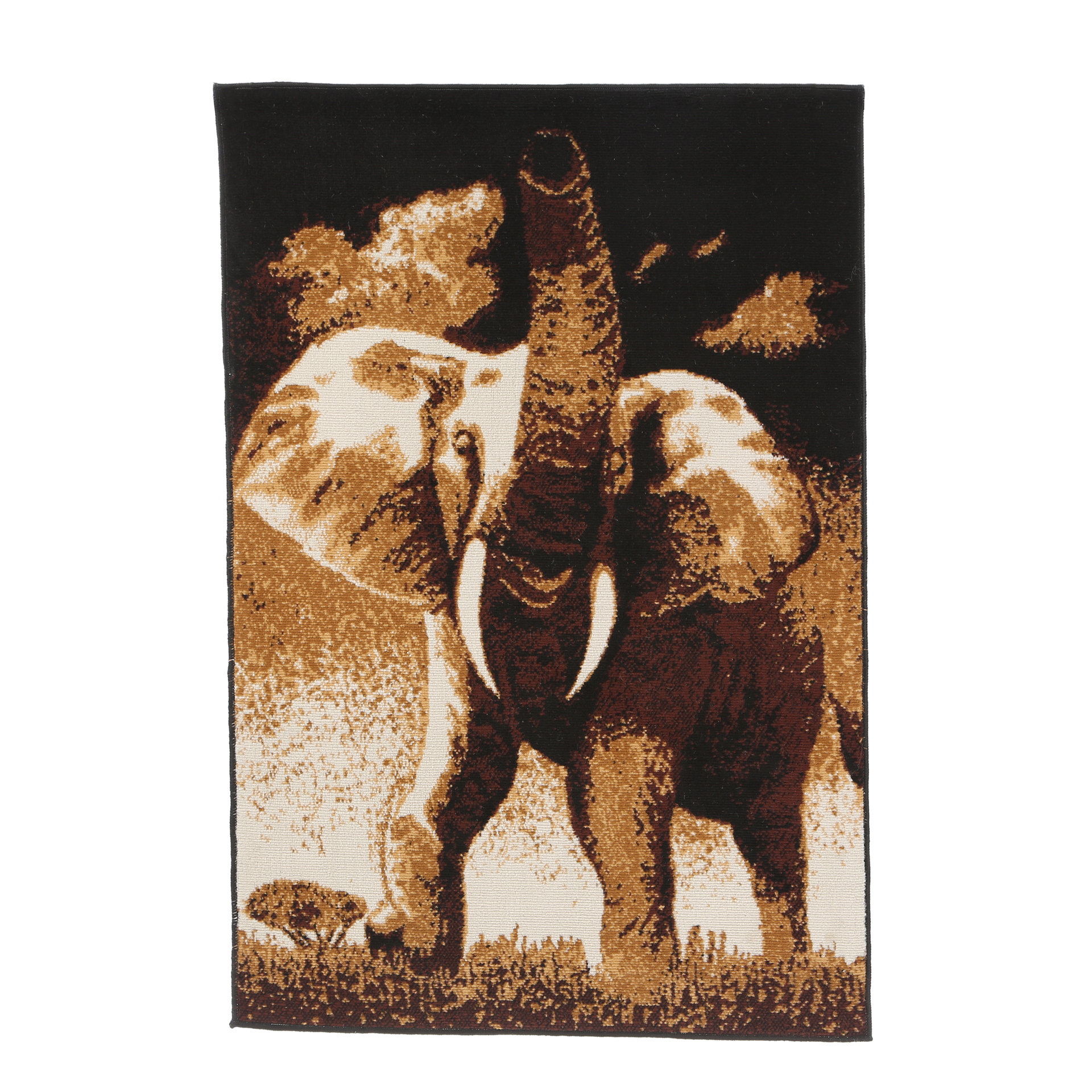 Home Dynamix Zone Elephant Novelty Brown Area Rug & Reviews Wayfair