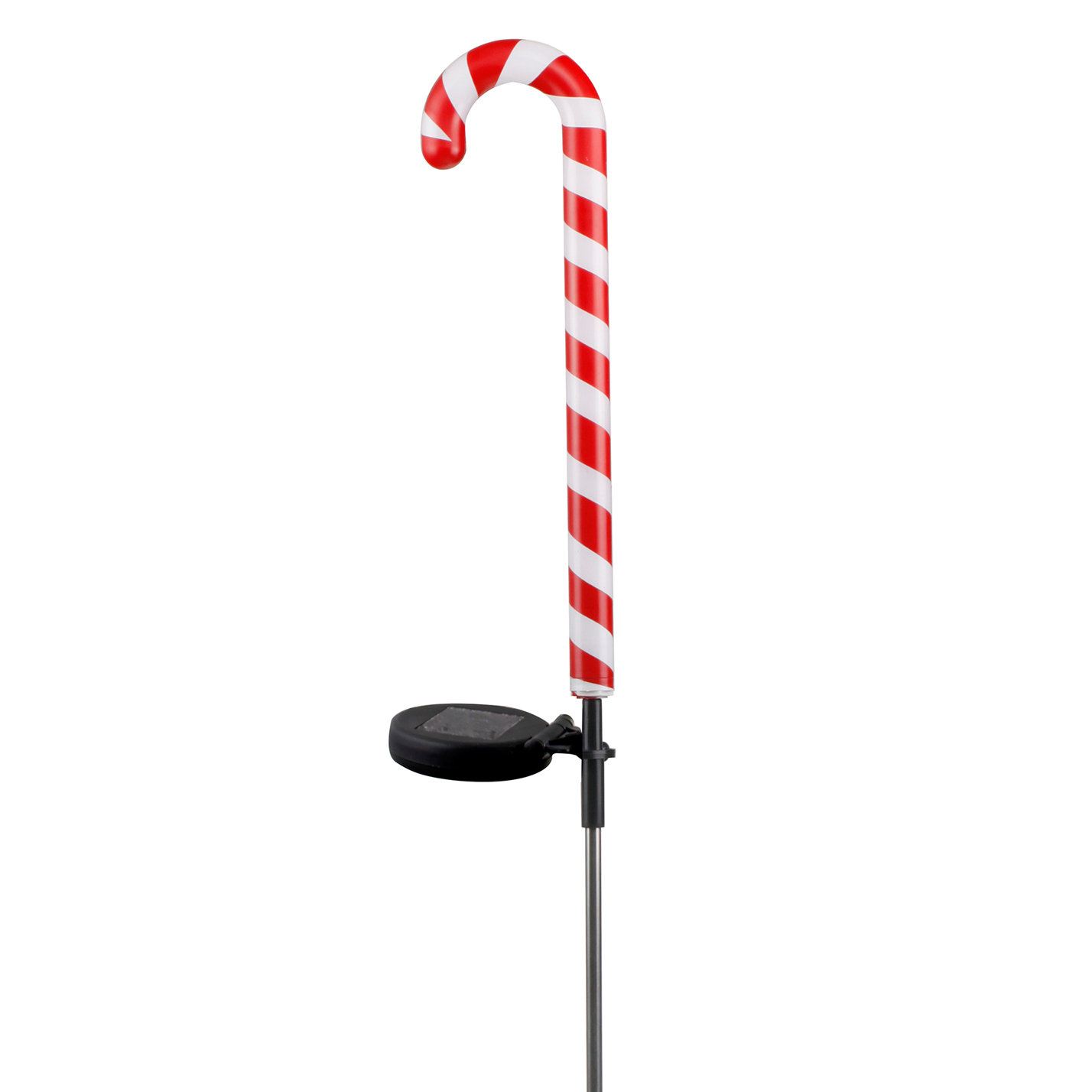 alpine solar candy cane garden stake with 10 led lights alpine solar candy cane garden stake with 10 led lights