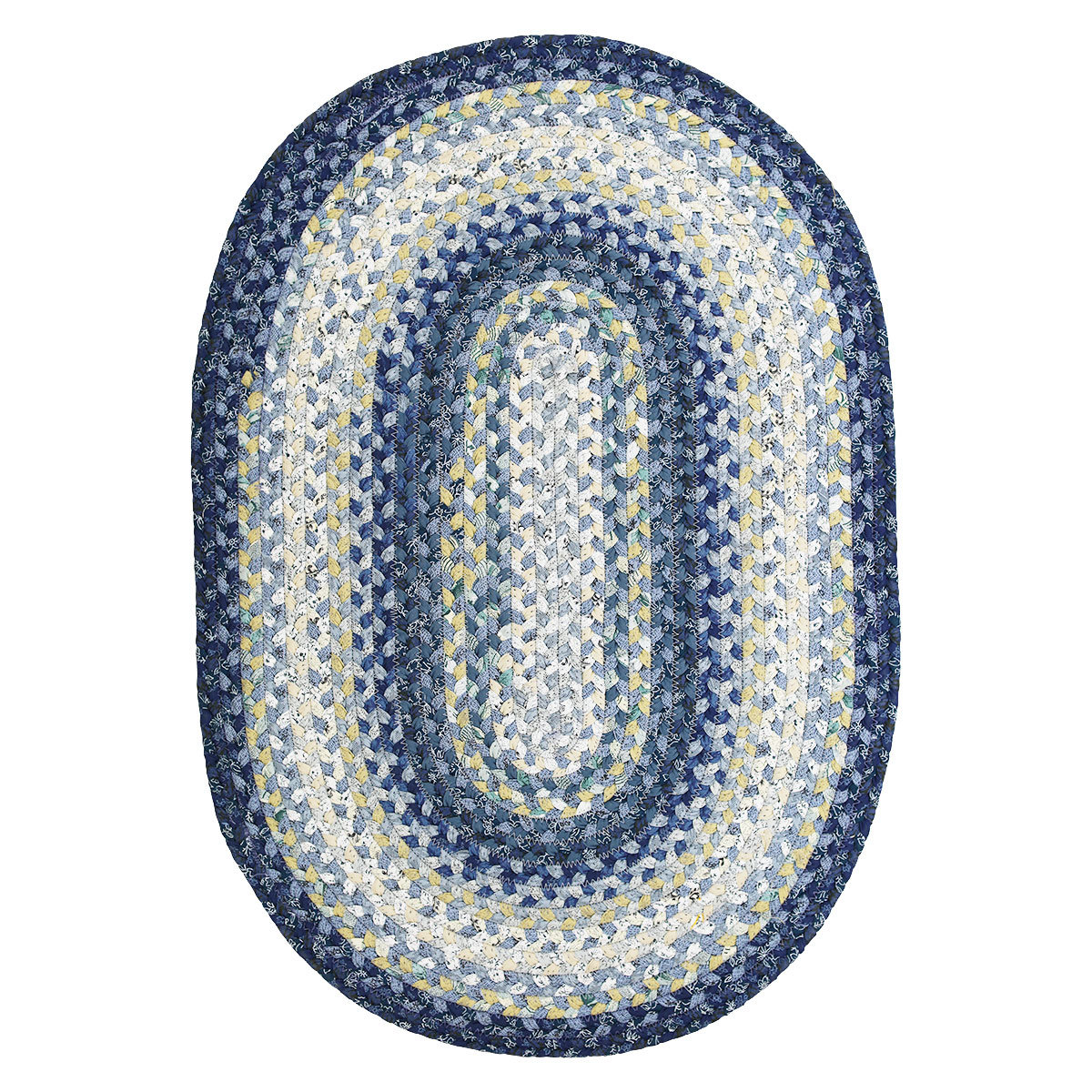 Homespice Decor Cotton Braided Wedgewood Area Rug & Reviews Wayfair