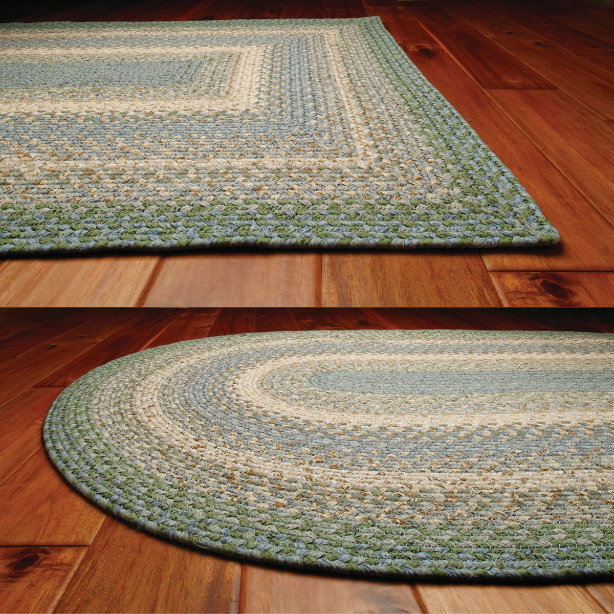 Homespice Decor Cotton Braided Baja Blue Area Rug & Reviews Wayfair.ca