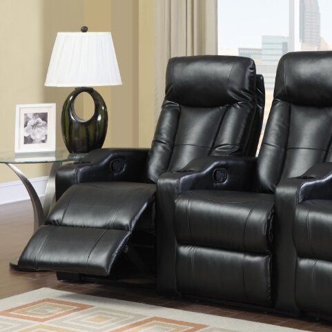 Wildon Home Camden Home Theater Seating Row Of 3 Reviews Wayfair    