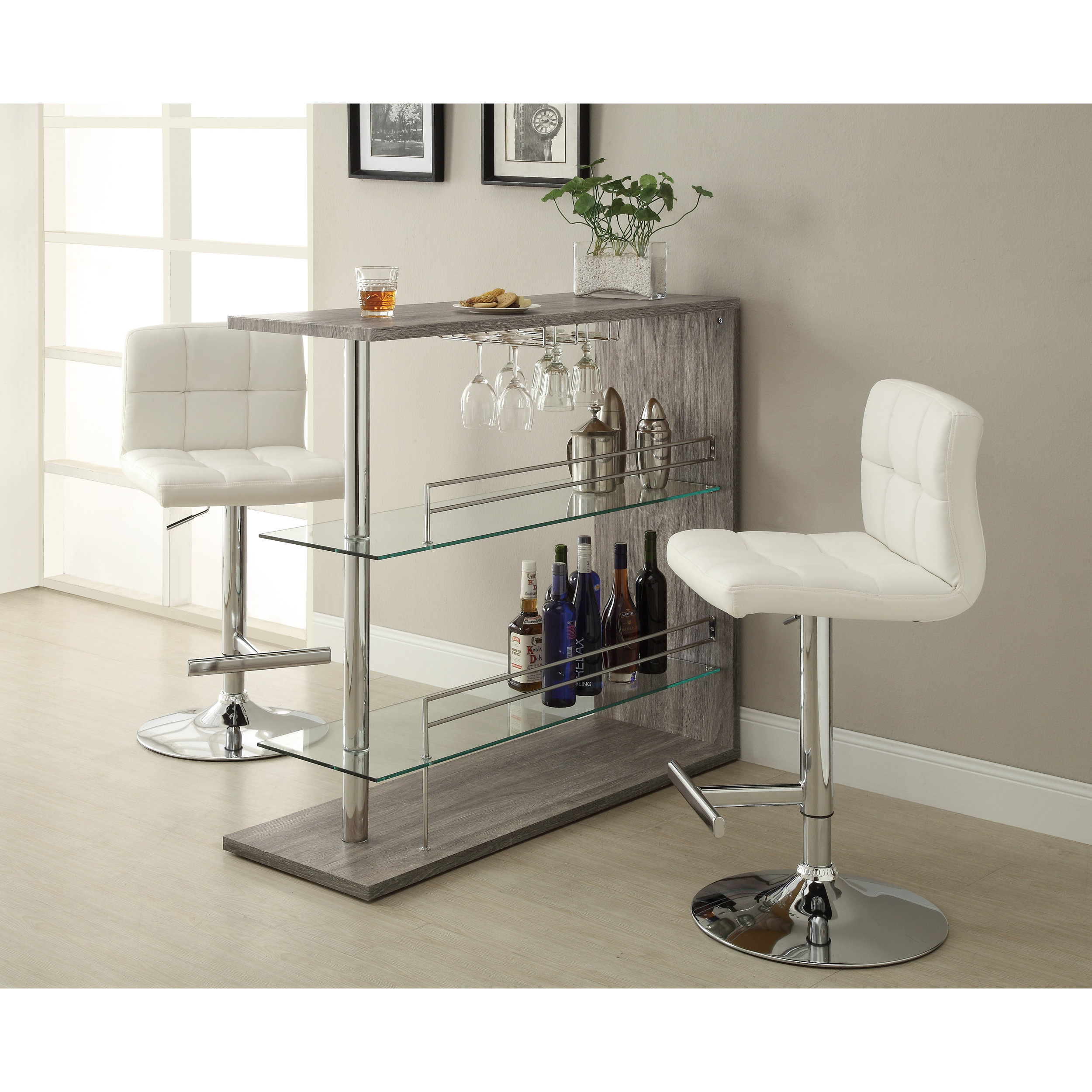 Wildon Home ® Bar with Wine Storage & Reviews Wayfair