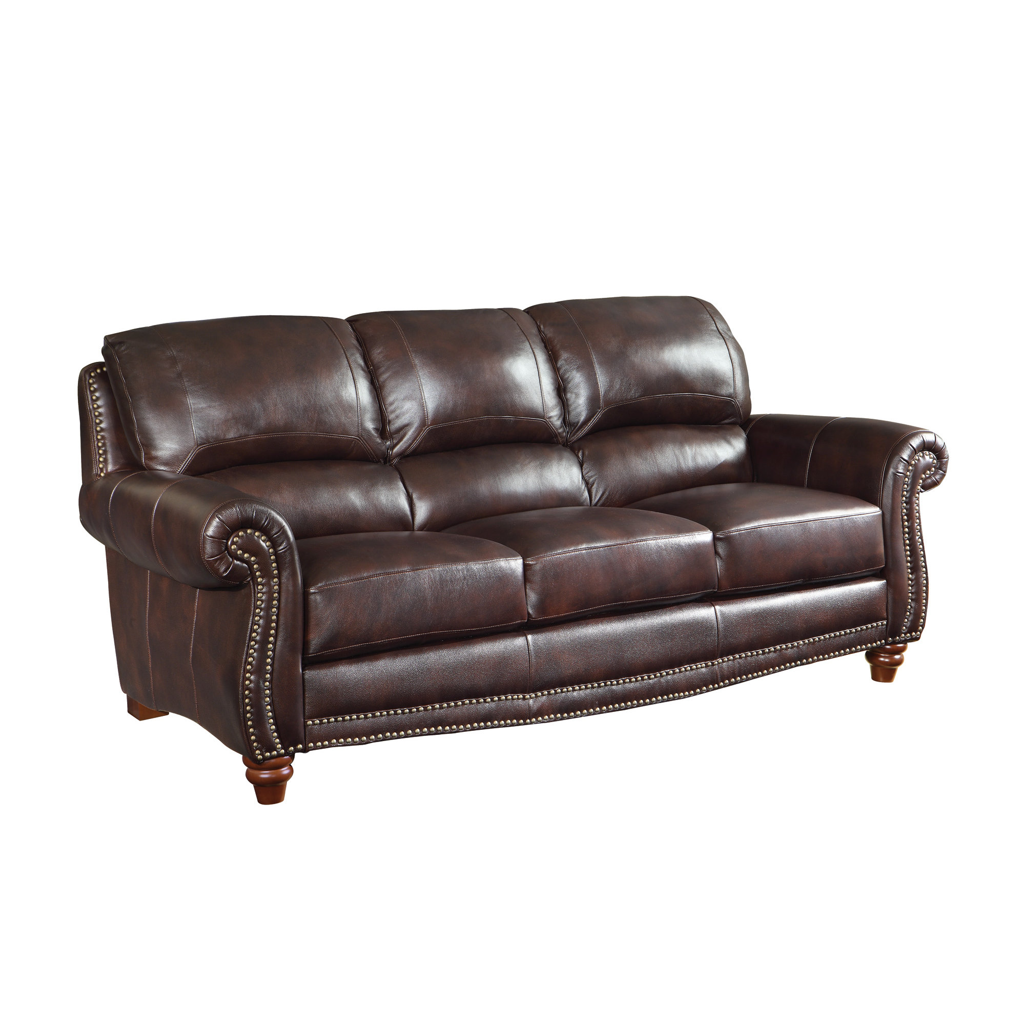 Wildon Home ® Leather Sofa & Reviews Wayfair