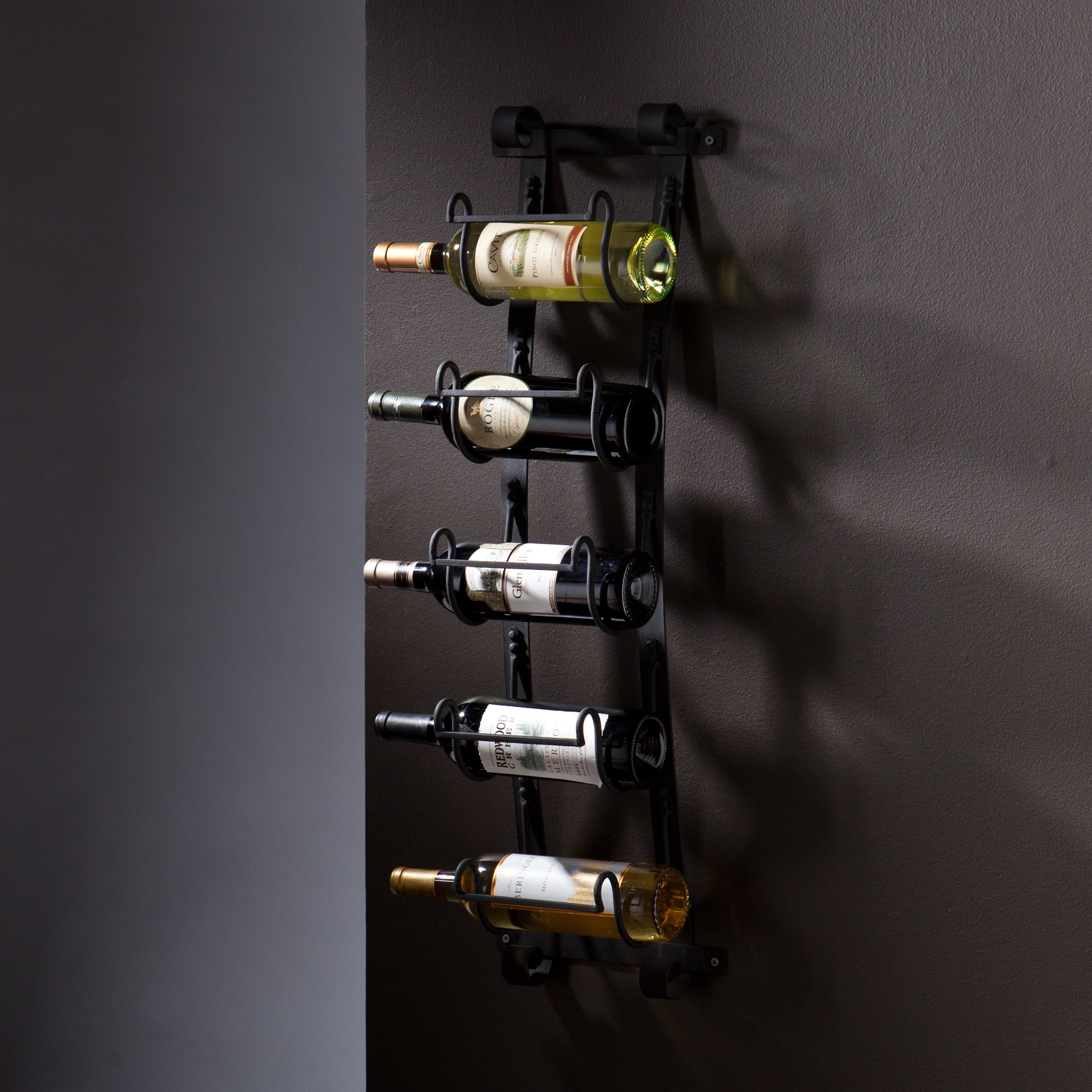 Wildon Home ® Cimarron 5 Bottle Wall Mounted Wine Rack & Reviews Wayfair