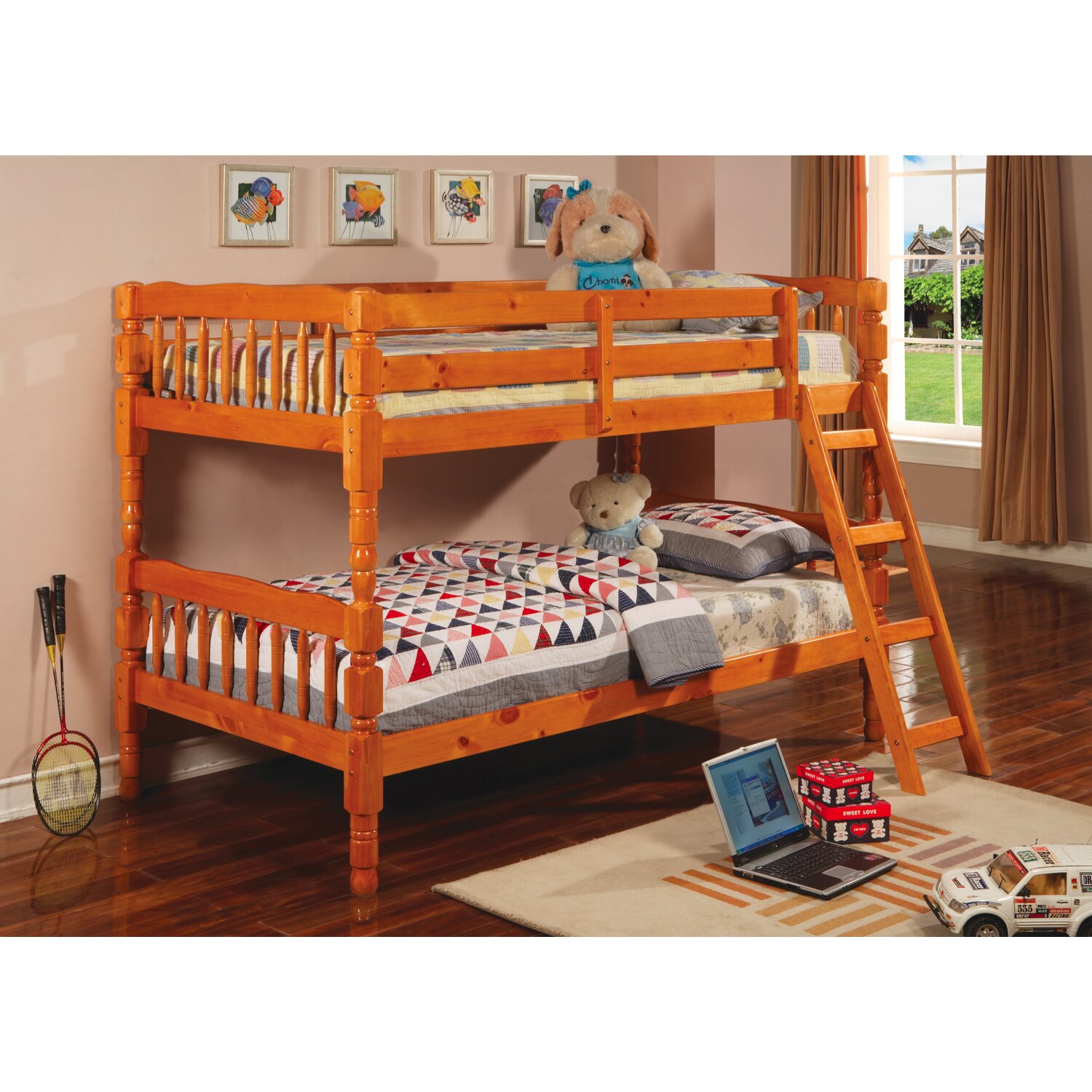 Wildon Home \u00ae Seattle Twin Bunk Bed \u0026 Reviews  Wayfair