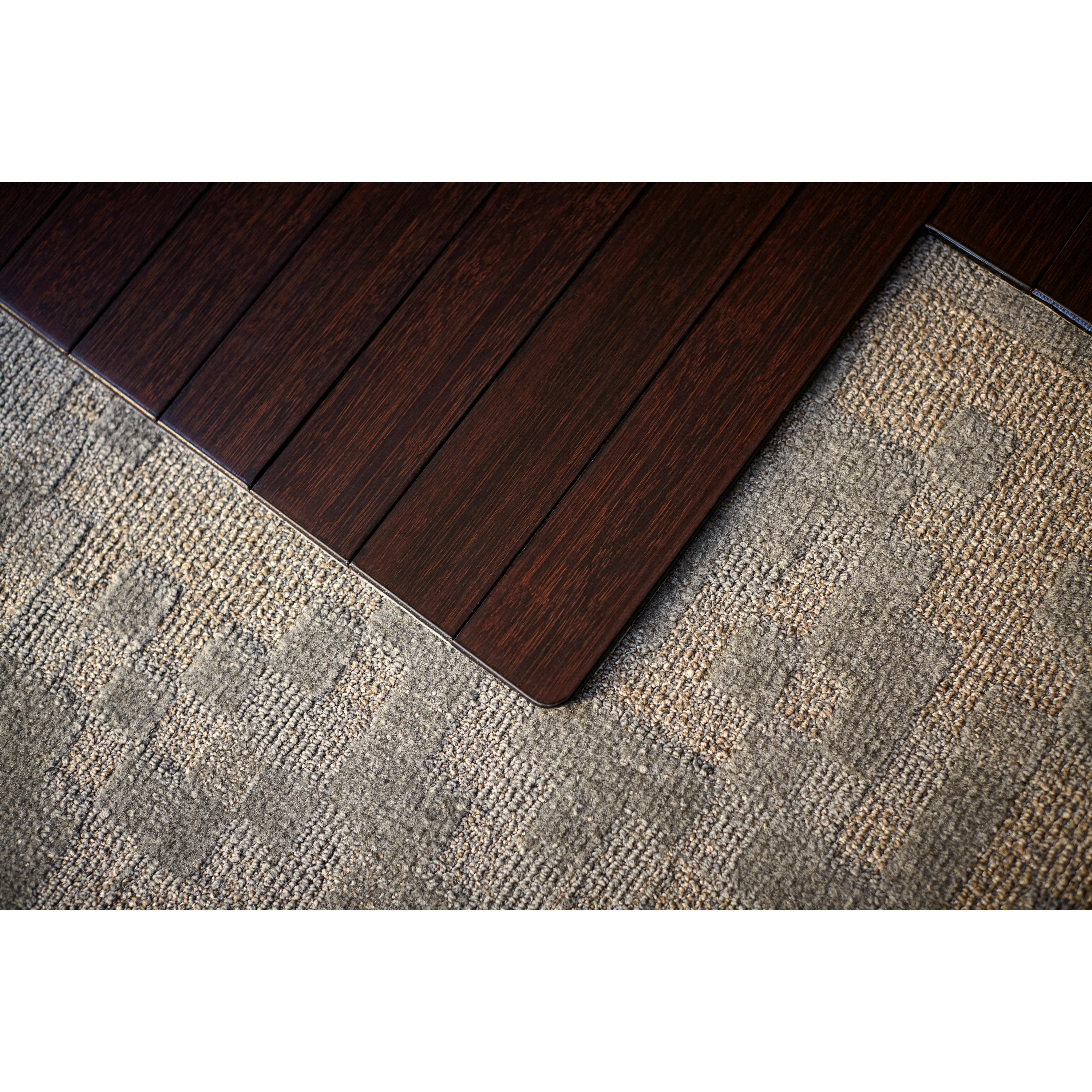 Wildon Home ® Low Pile and Hardwood Bamboo Office Chair Mat & Reviews