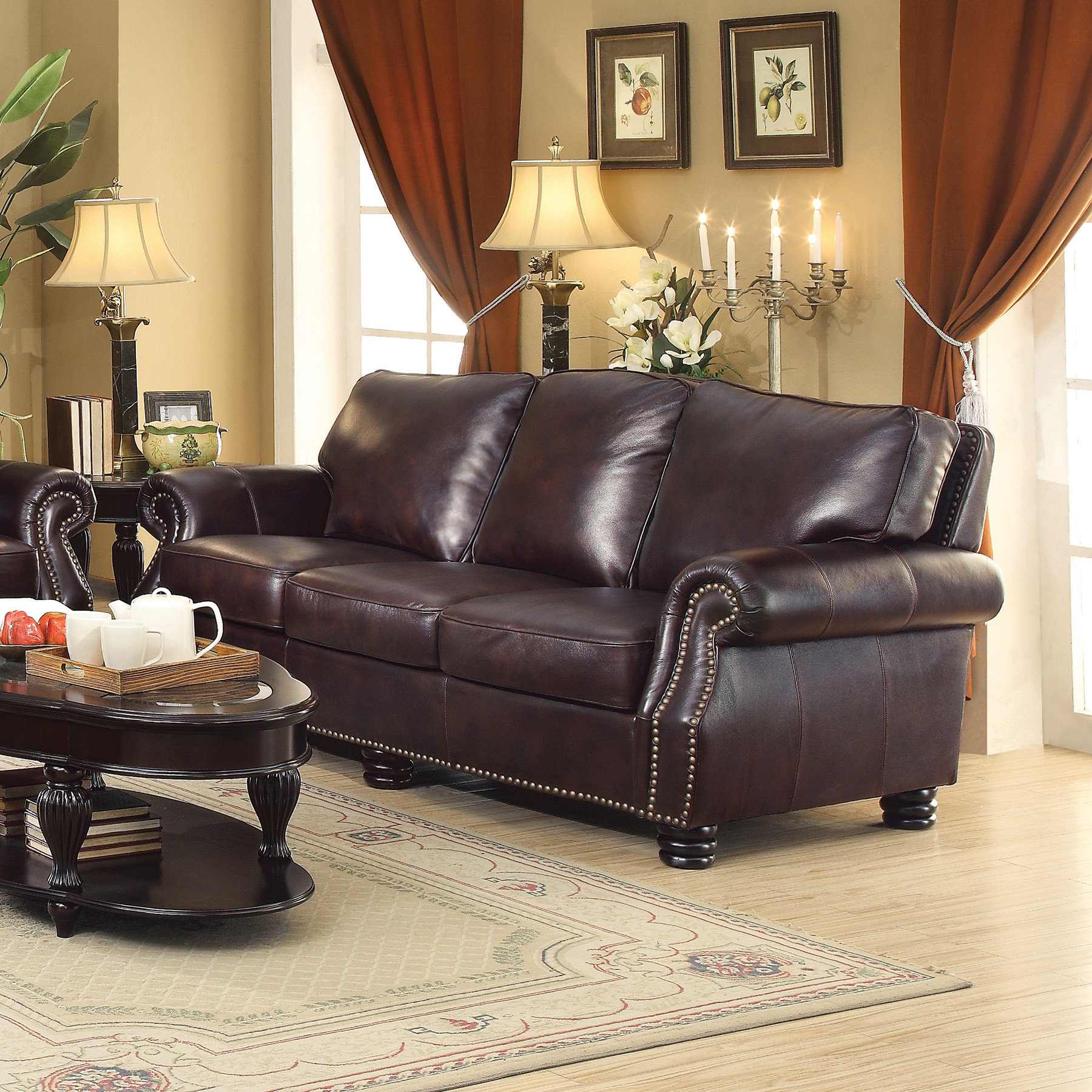 Wildon Home ® Briscoe Leather Modular Sofa Wayfair