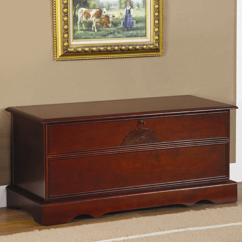 Wildon Home ® Cherry Cedar Chest with Locking Lid & Reviews Wayfair