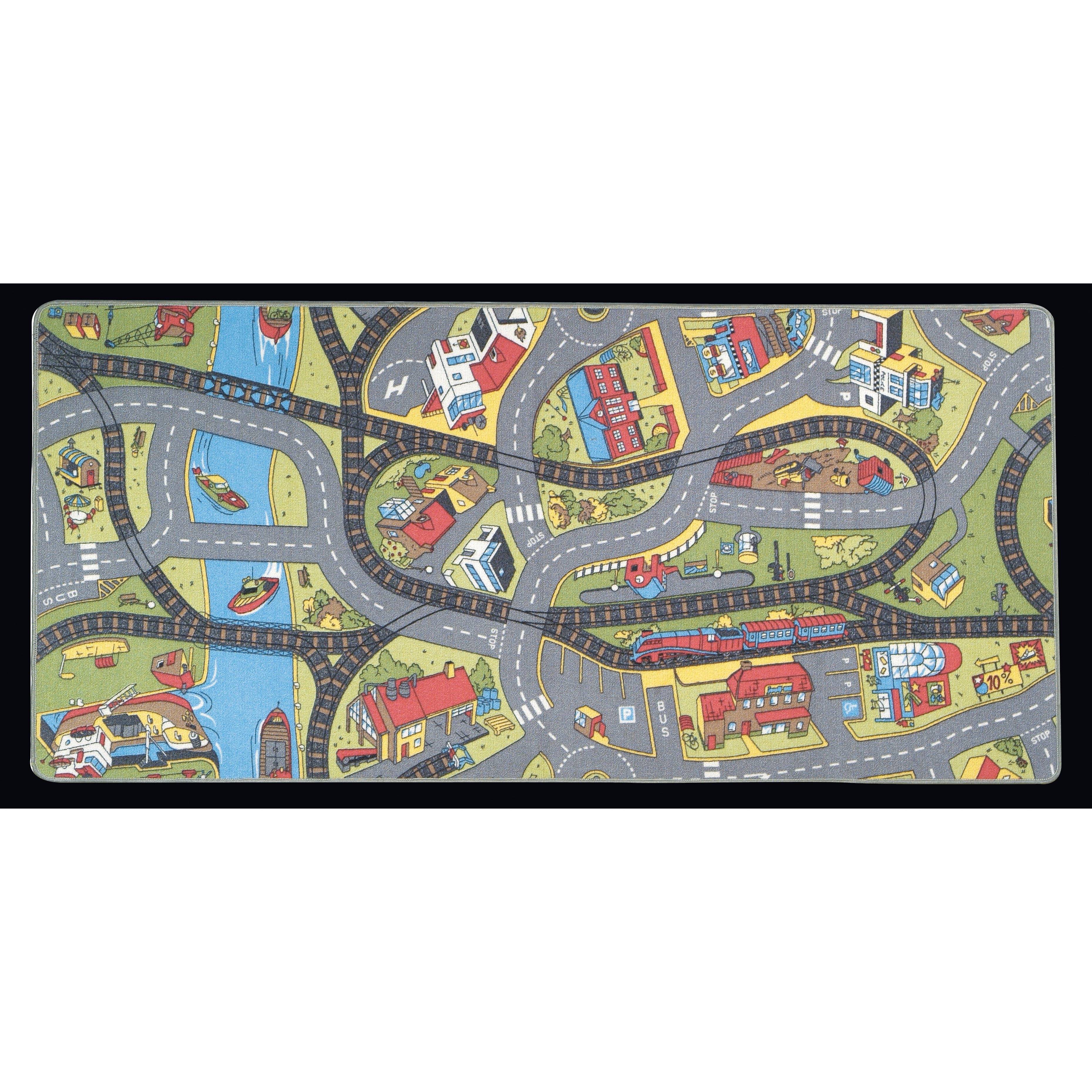 Learning Carpets Ride the Train Kids Rug & Reviews | Wayfair