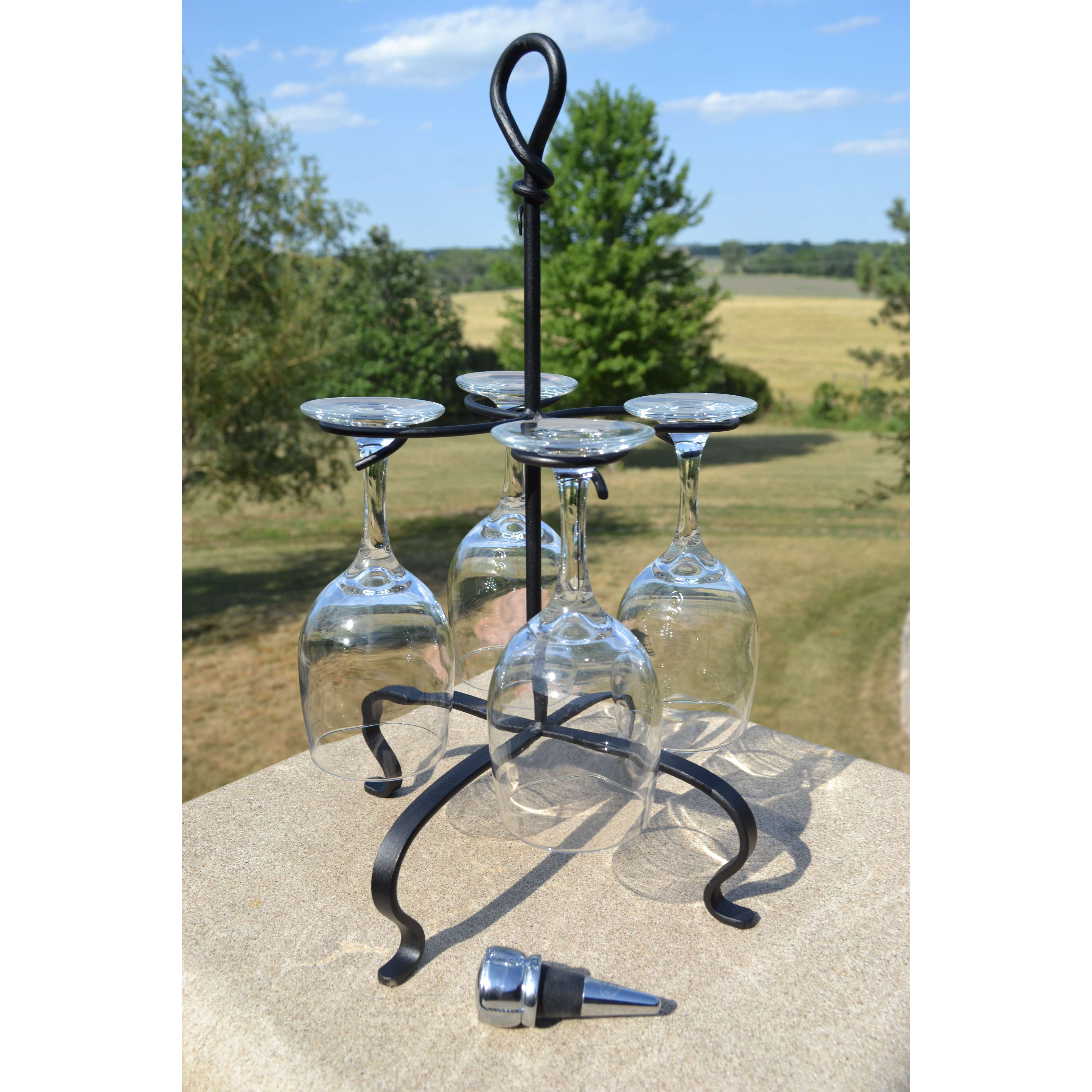 J & J Wire Tabletop Wine Glass Rack & Reviews Wayfair
