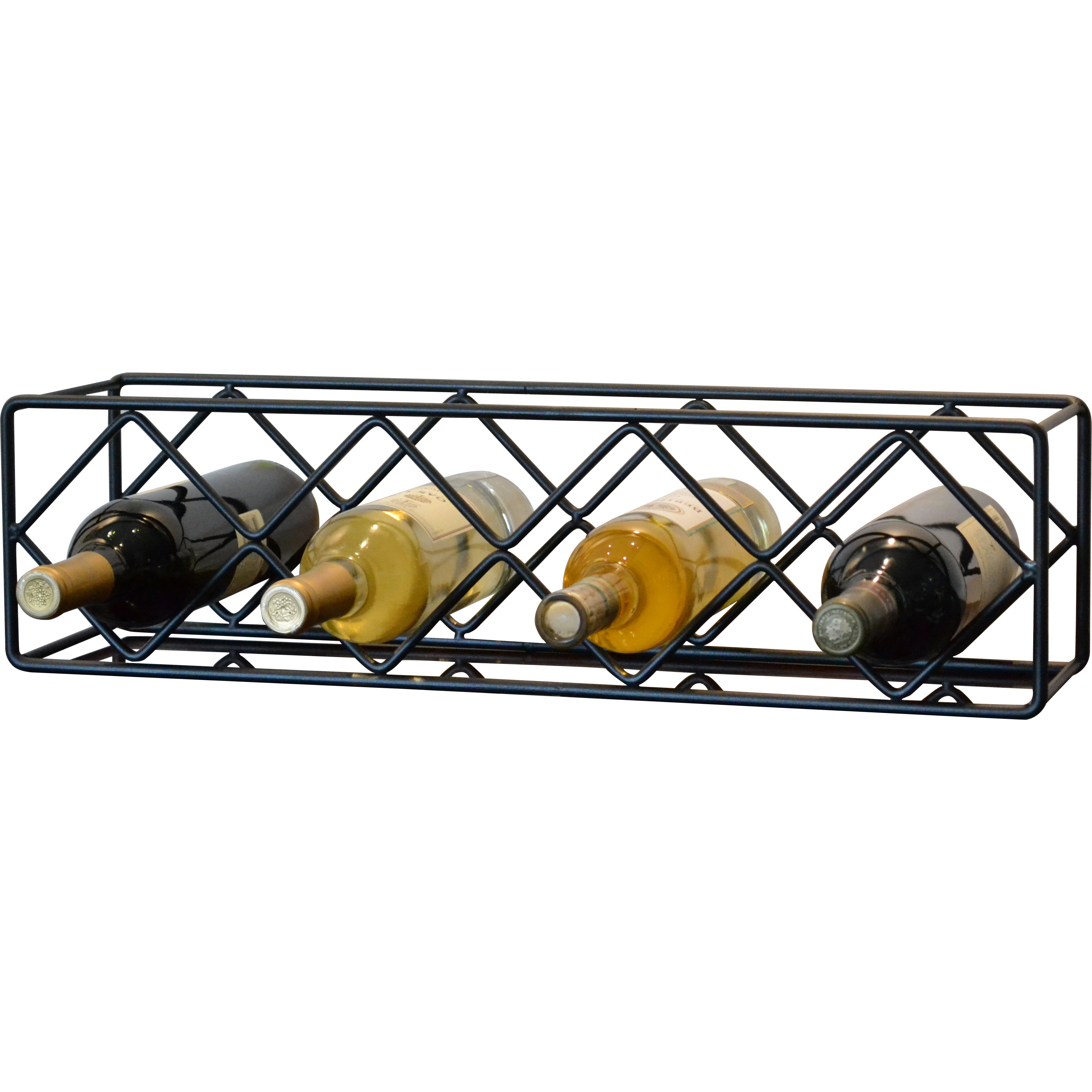 J & J Wire 4 Bottle Tabletop Wine Rack & Reviews Wayfair