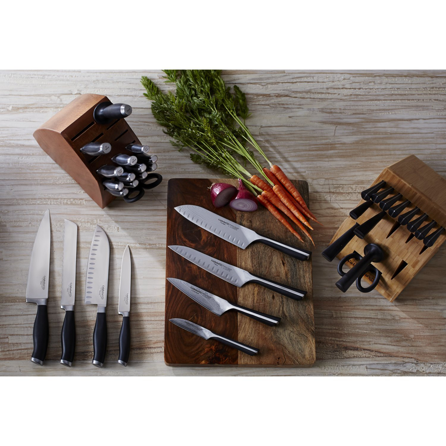 Calphalon Contemporary Cutlery 17 Piece Knife Block Set & Reviews Wayfair