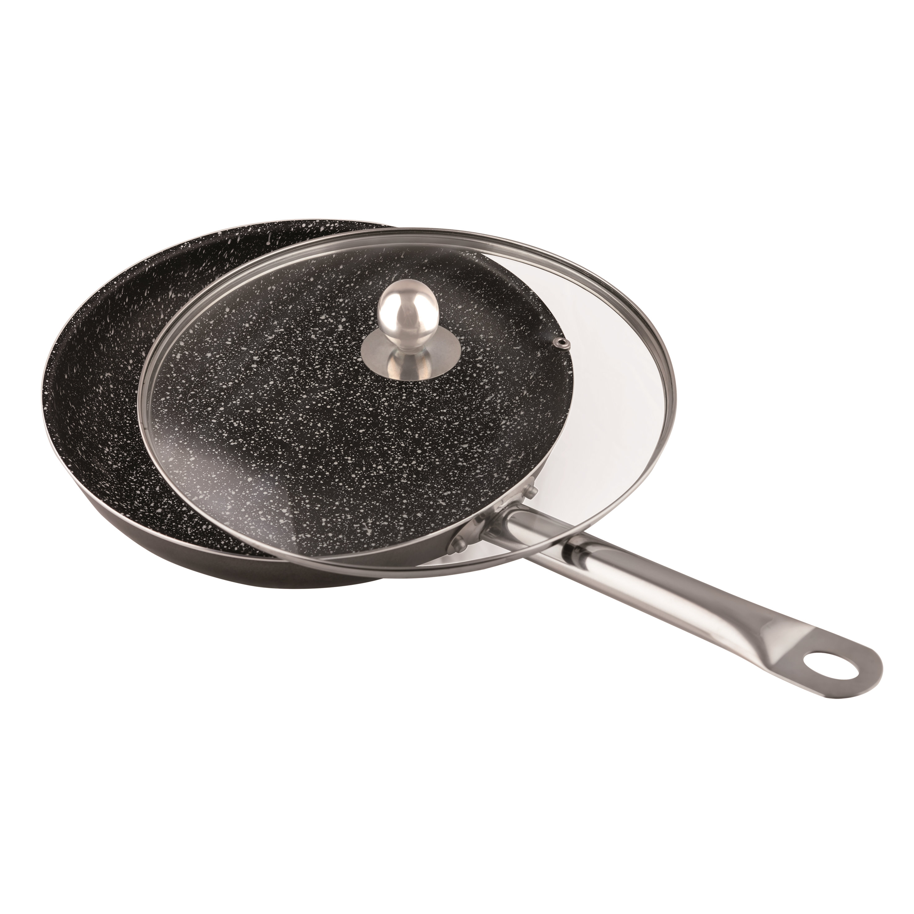 Best Direct Stonewell Induction Compatible NonStick Saute Pan with Lid