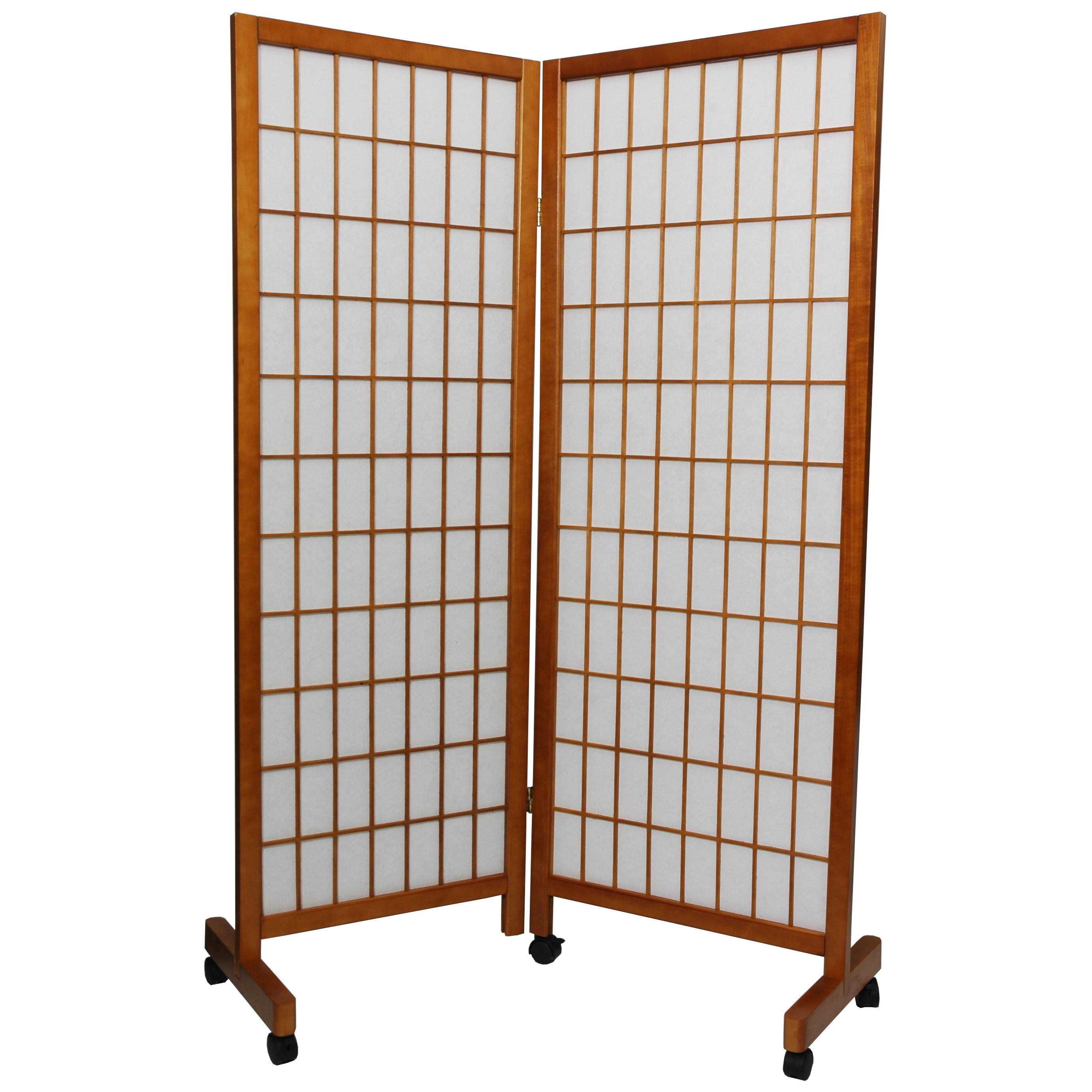 Oriental Furniture Meditation Folding Room Divider in Honey Wayfair