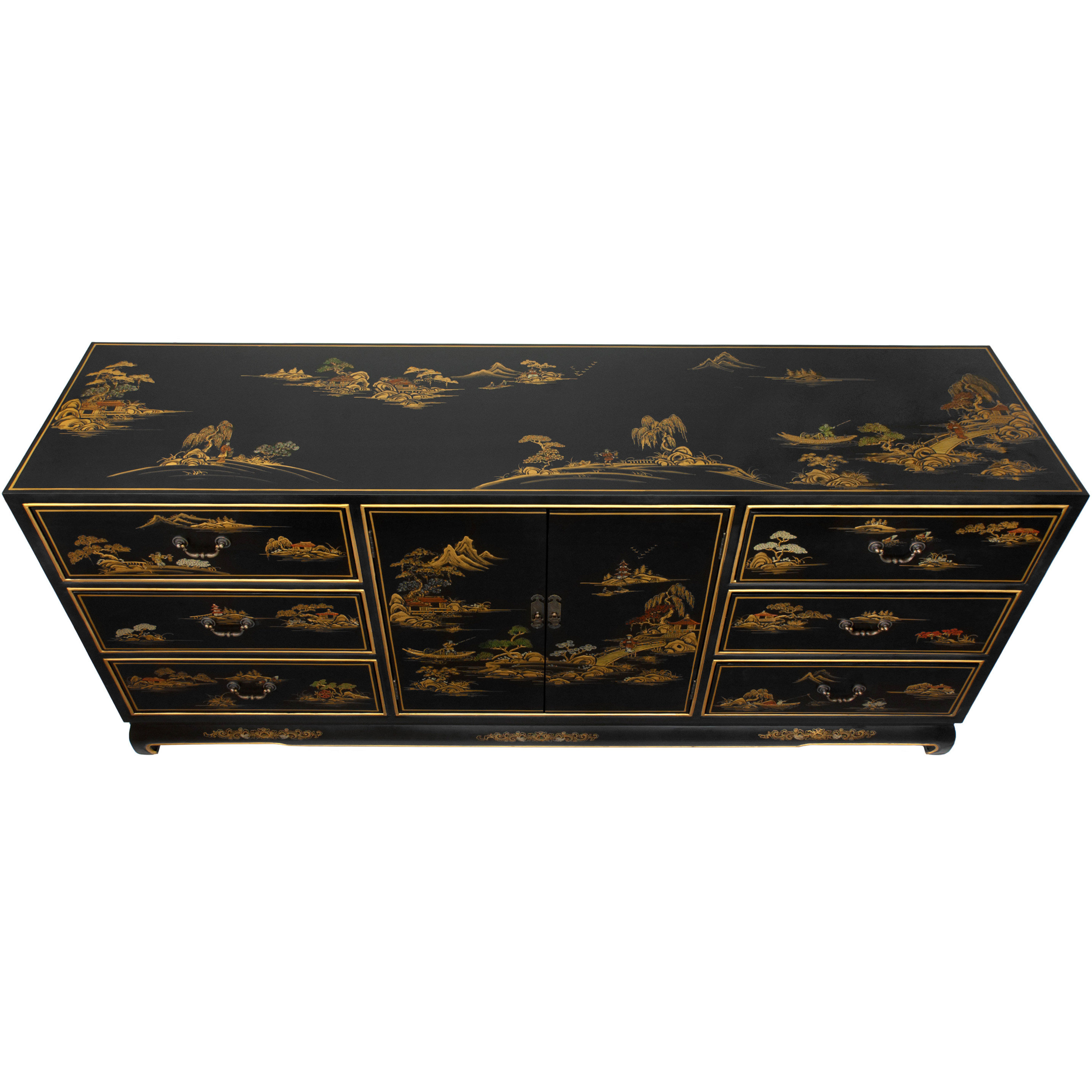 Oriental Furniture 6 Drawer Dresser Wayfair