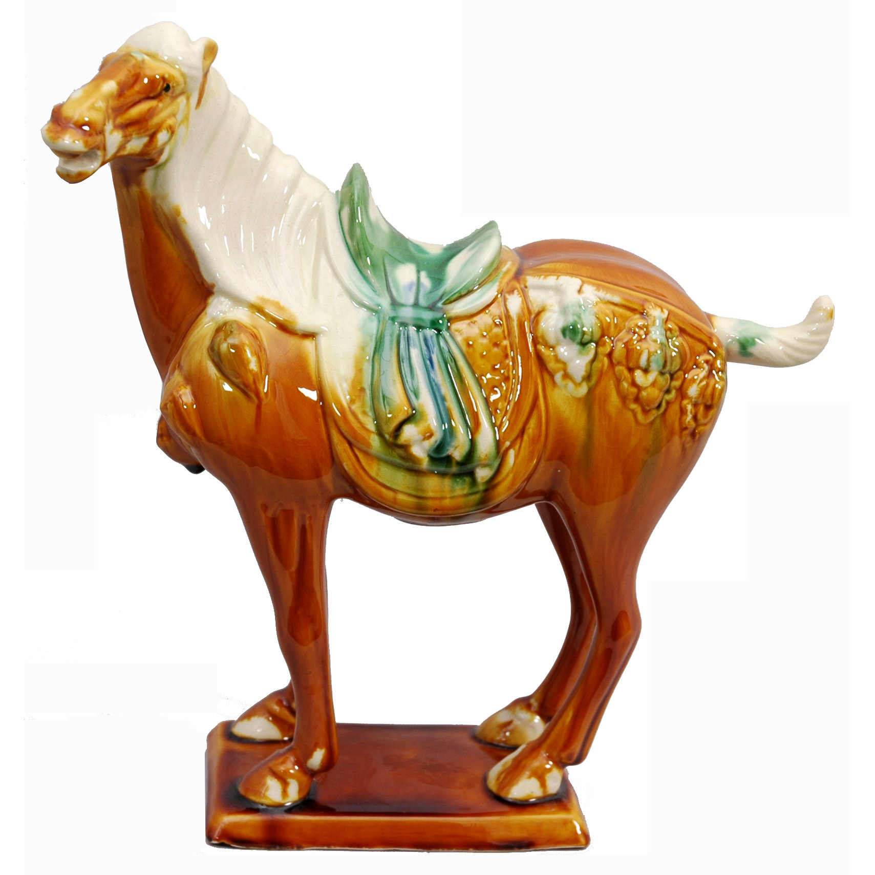 Oriental Furniture Medium Tang Horse Figurine & Reviews Wayfair