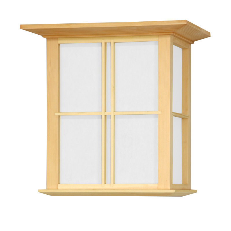 Oriental Furniture Japanese Cross Lattice Wall Sconce & Reviews Wayfair