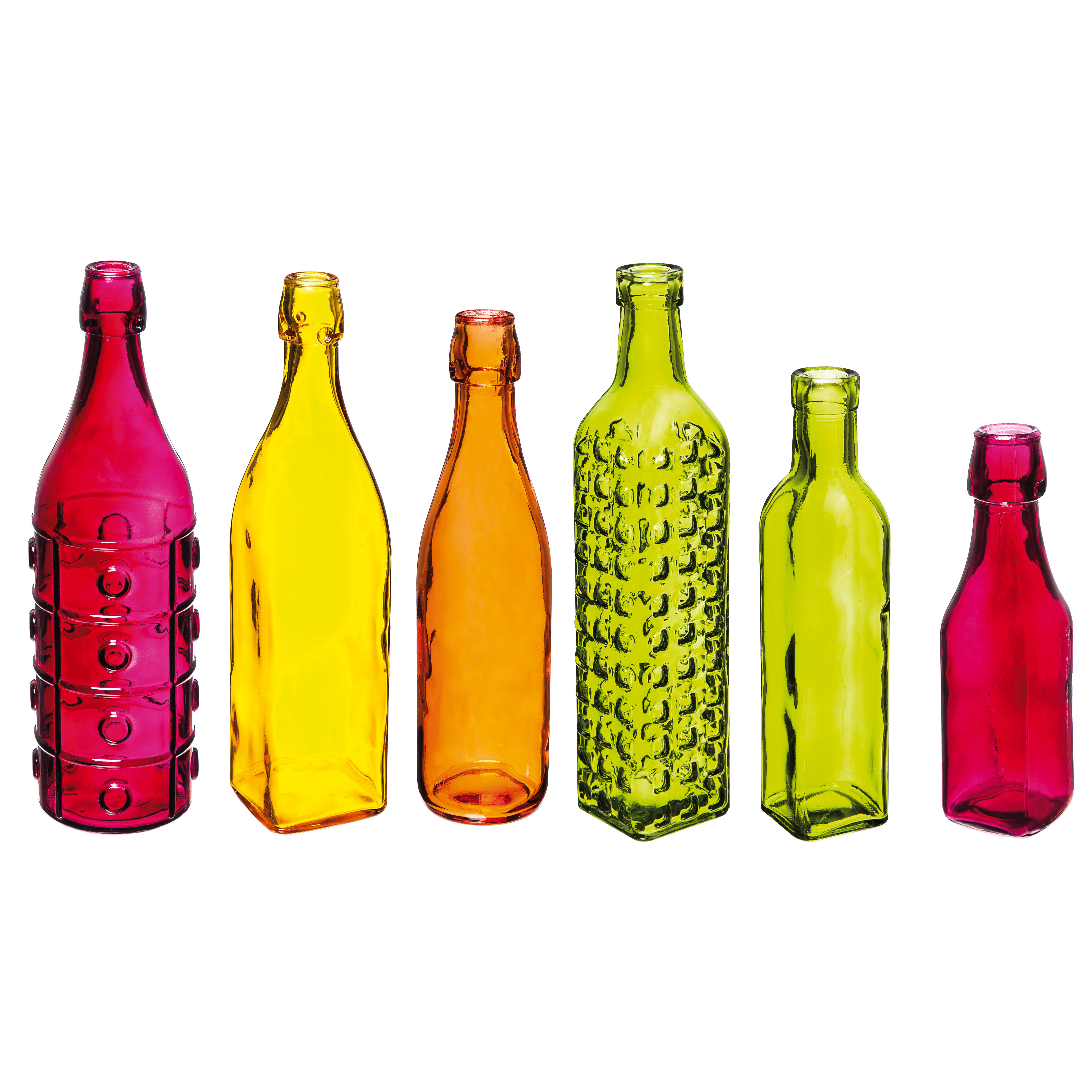 Evergreen Enterprises, Inc Decorate Your Garden Set of 6 Glass Bottles & Reviews Wayfair