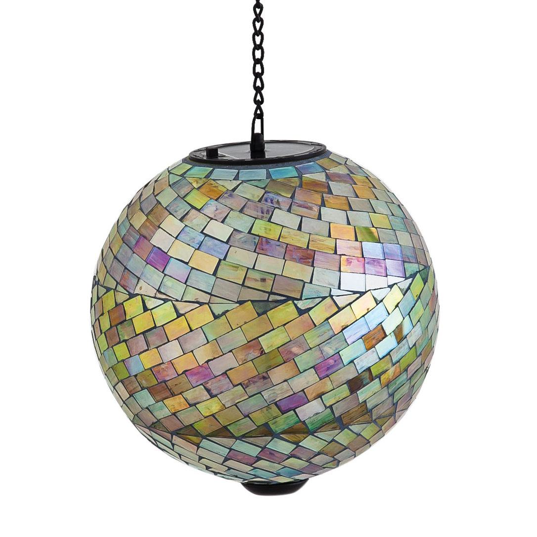 Evergreen Enterprises, Inc Glistening Mosaic Hanging Solar Gazing Ball