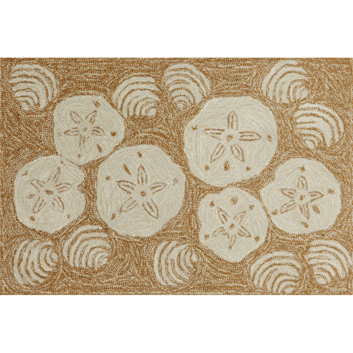 Liora Manne Frontporch Natural Shell Toss Indoor/Outdoor Area Rug