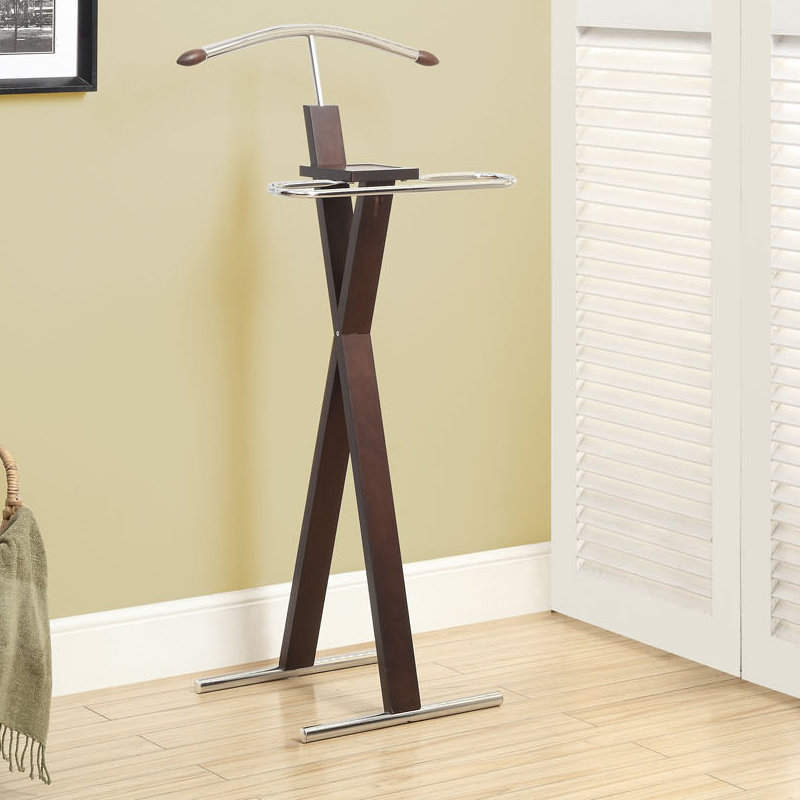 Monarch Specialties Inc. Chrome Metal Bedroom Valet Stand & Reviews