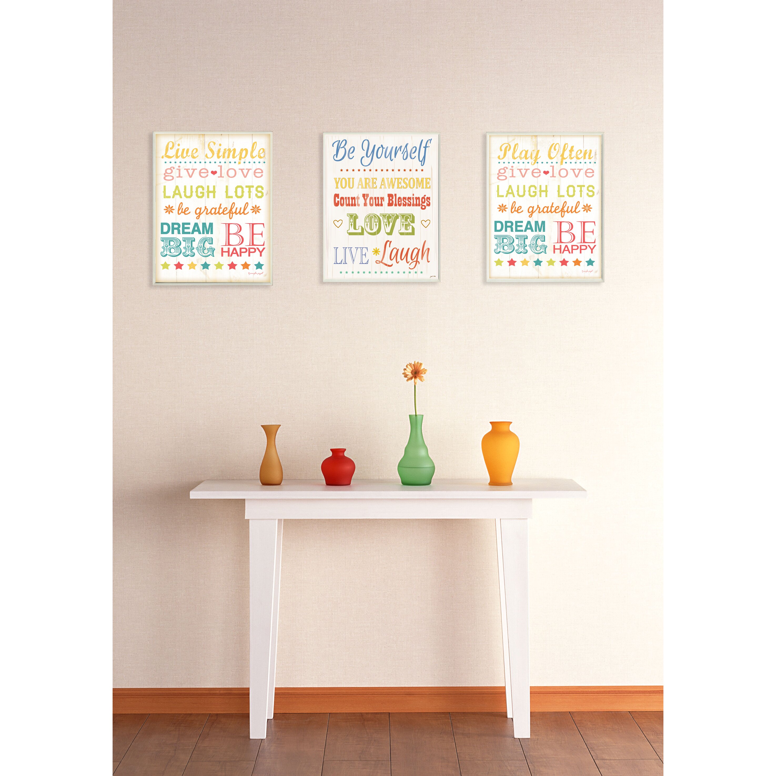 Stupell Industries Live Simple Typography Wall Plaque & Reviews | Wayfair