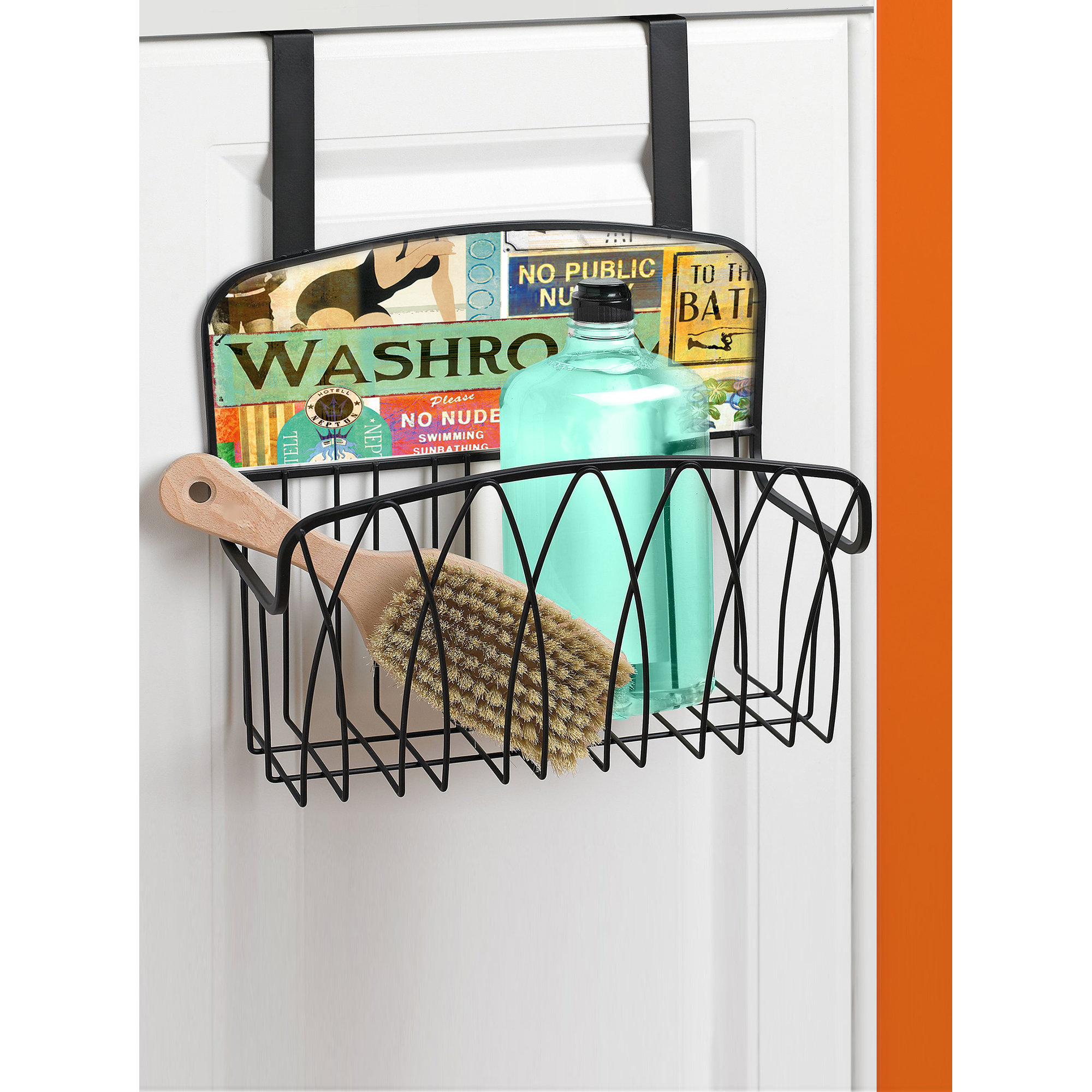 Stupell Industries Washroom Over the Door Organizer Basket & Reviews