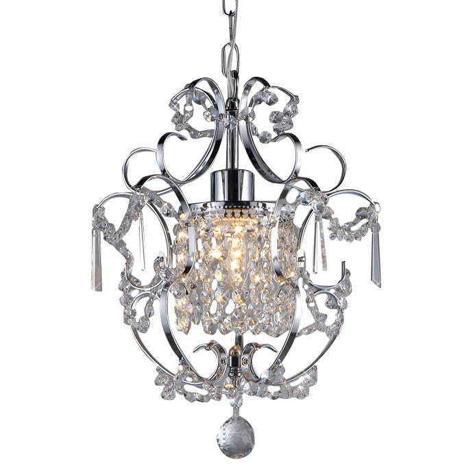 Warehouse of Tiffany Princess 1 Light Crystal Chandelier & Reviews