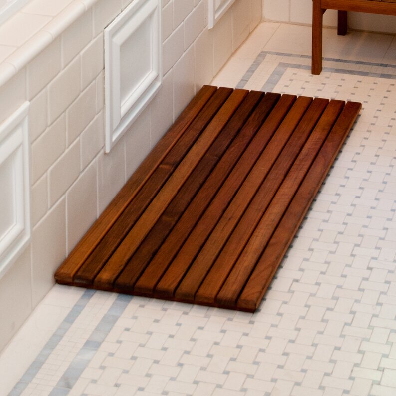 Teakworks4u Teak Shower Mat & Reviews Wayfair