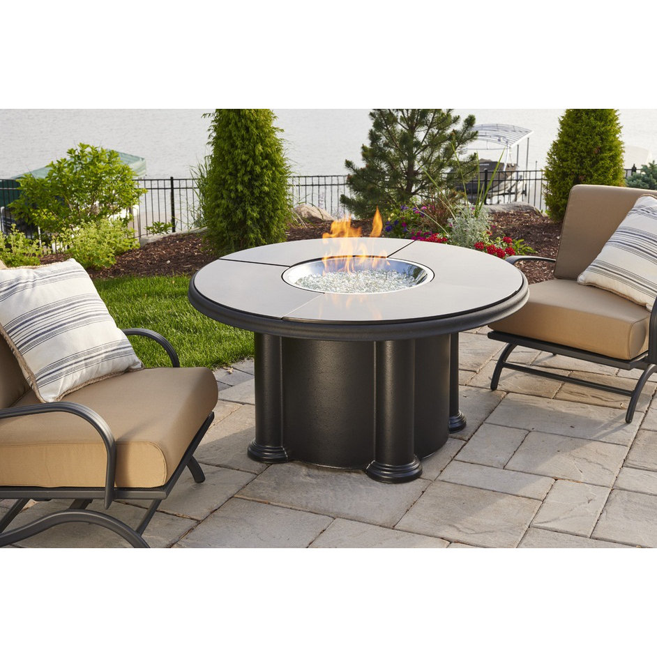 The Outdoor GreatRoom Company Grand Colonial Fiberglass Gas Chat Fire