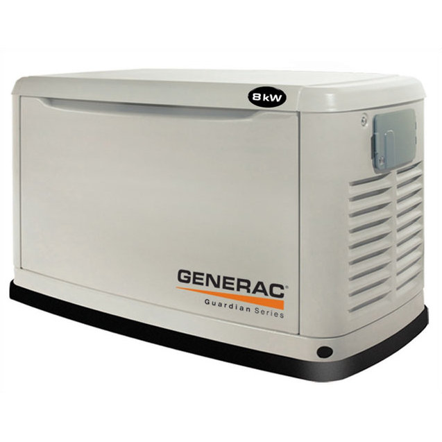 Generac Guardian 8 Kw Dual Fuel Standby Generator in Steel Enclosure