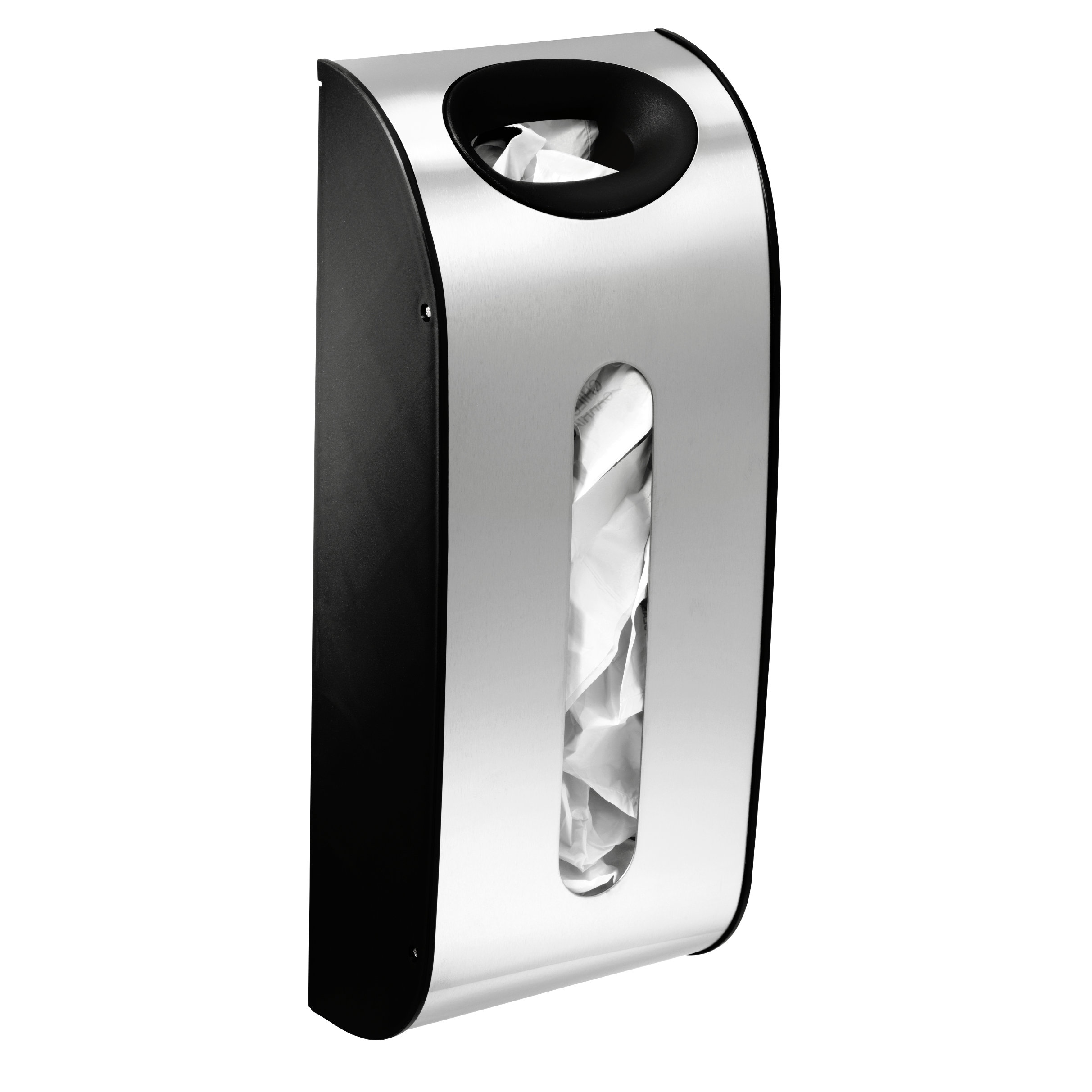 simplehuman Wall Mounted Grocery Bag Dispenser in Stainless Steel