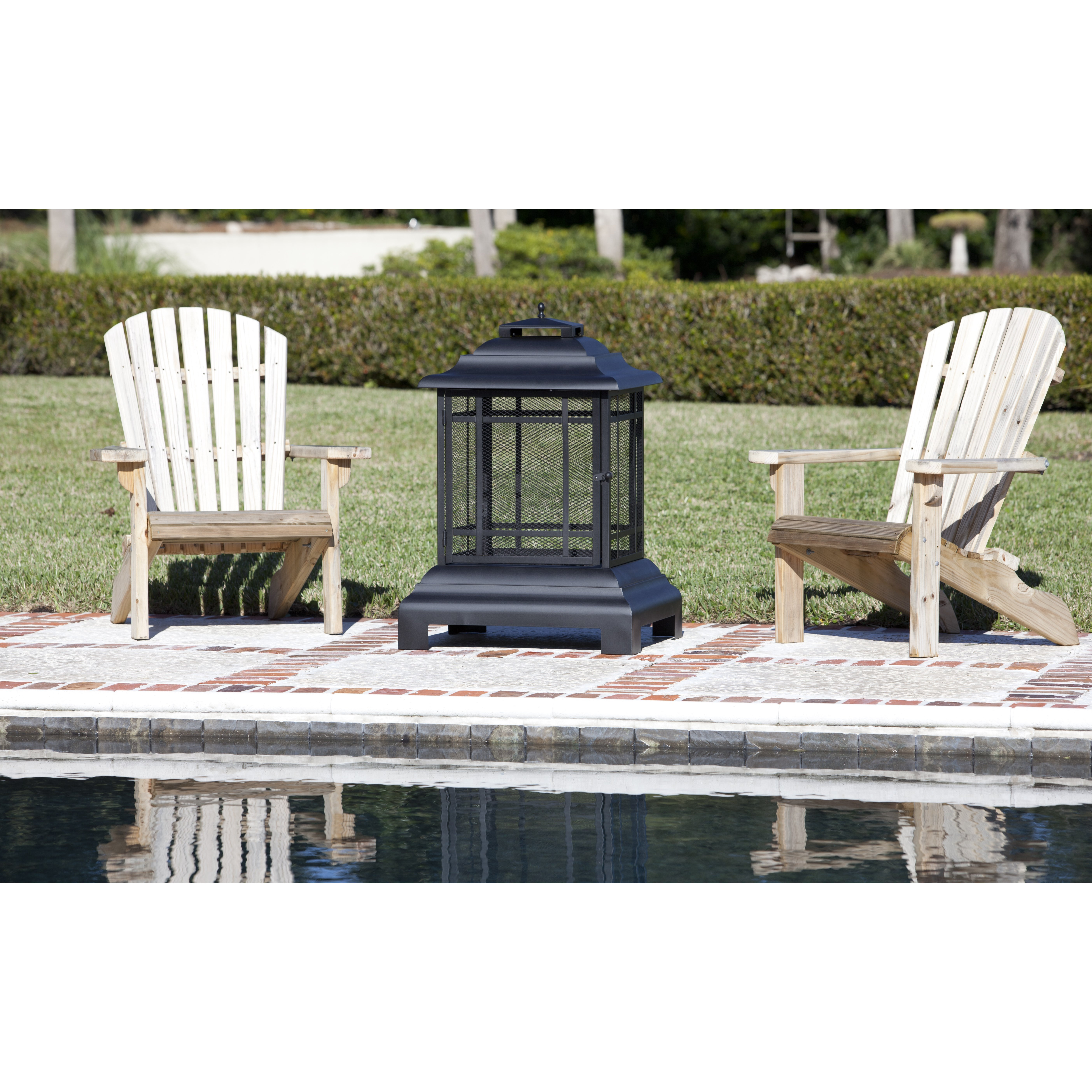 Fire Sense Patio Pagoda Fireplace & Reviews Wayfair
